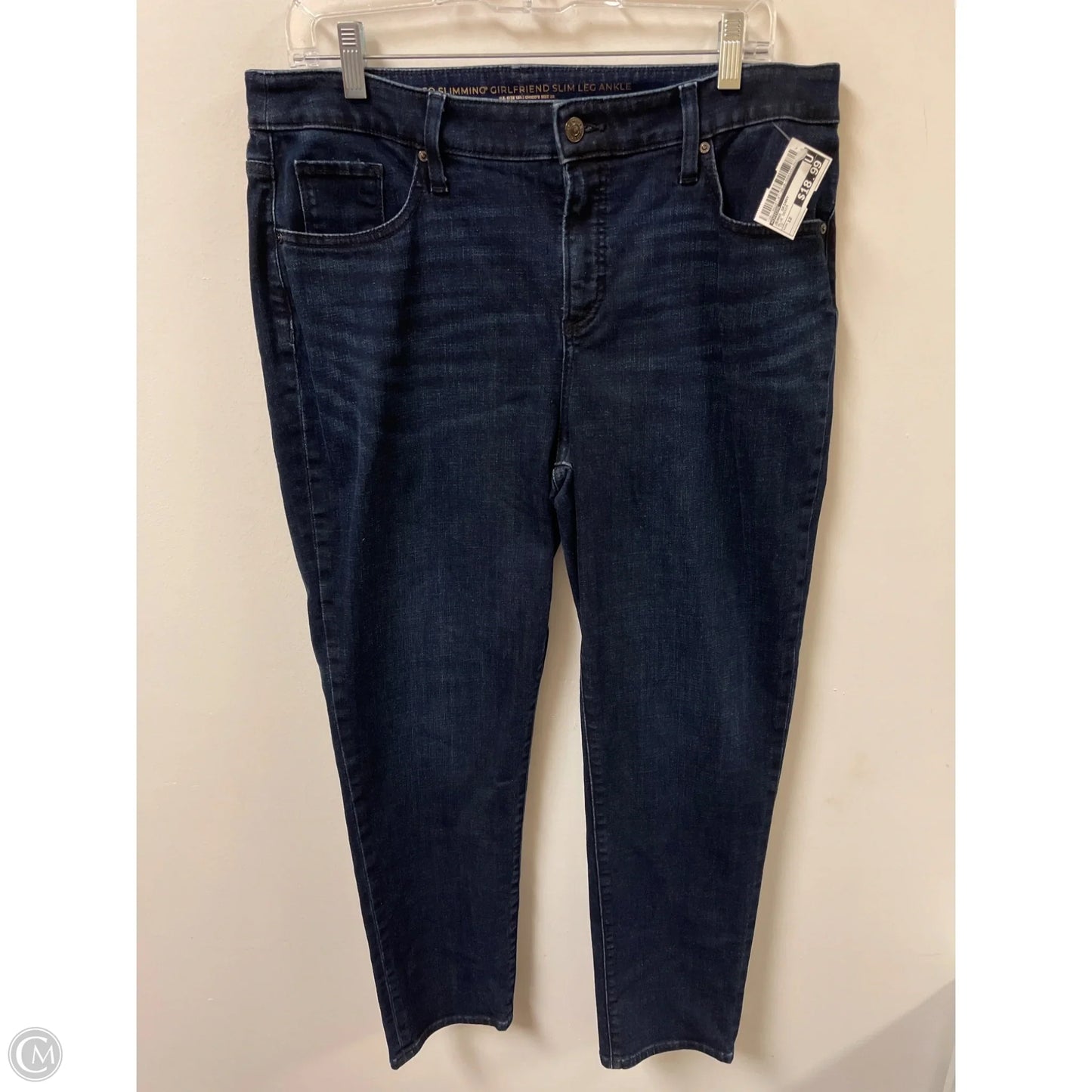 Jeans Skinny By Chicos In Blue Denim, Size: 12