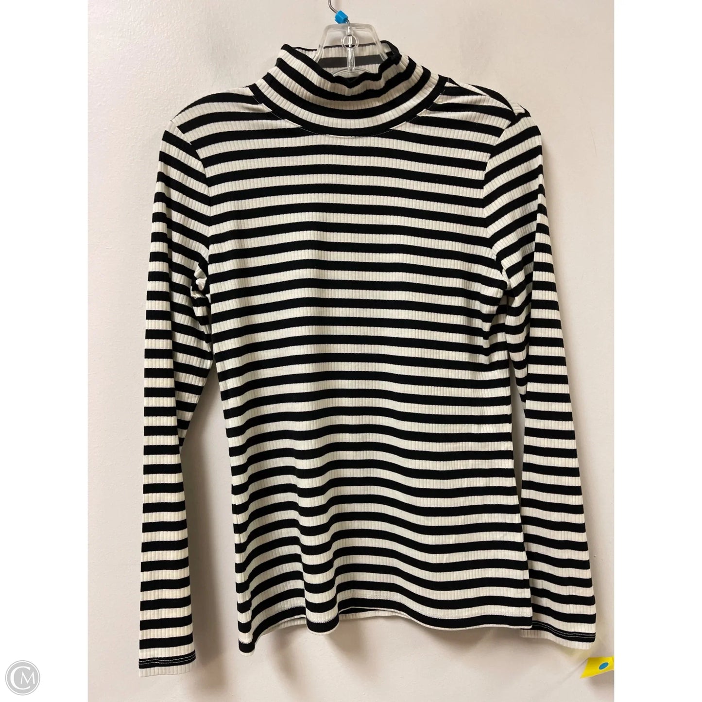 Top Long Sleeve By Talbots In Black & White, Size: S