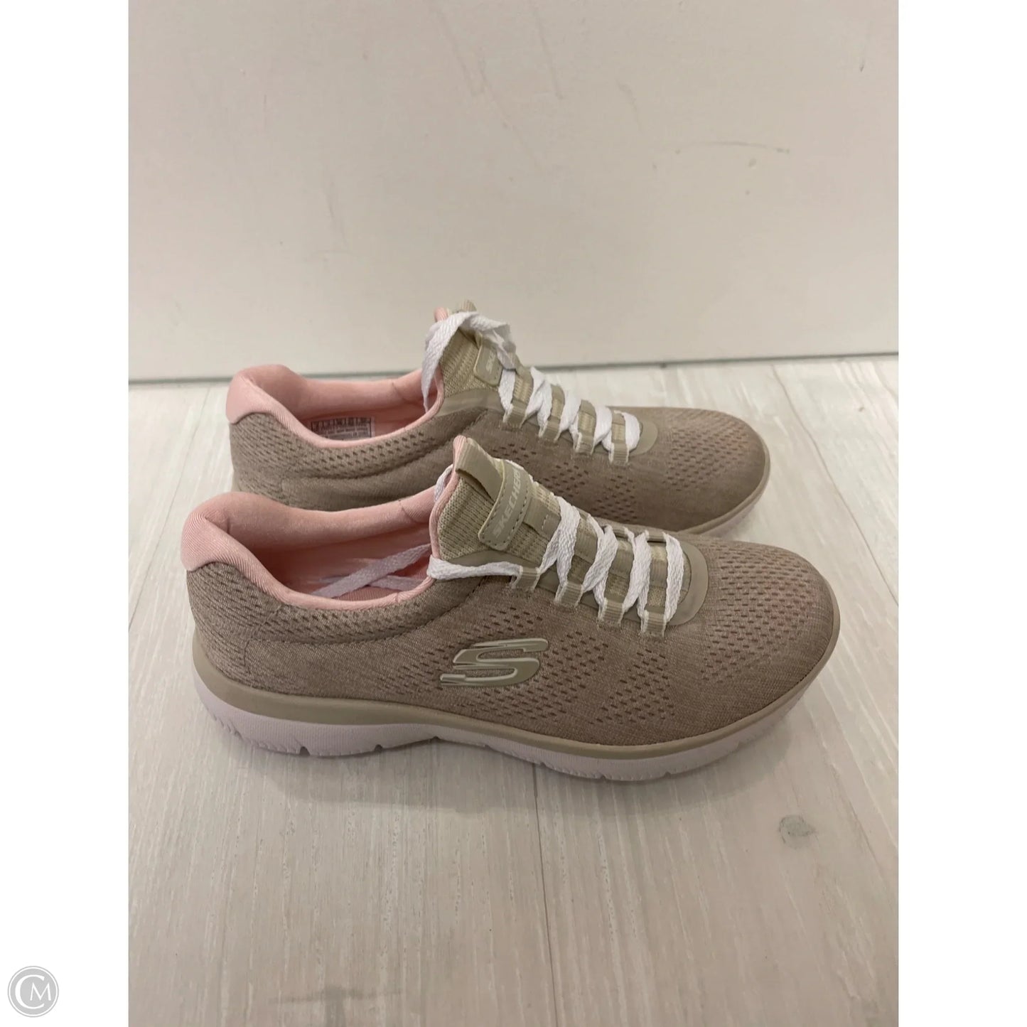 Shoes Athletic By Skechers In Taupe, Size: 6.5