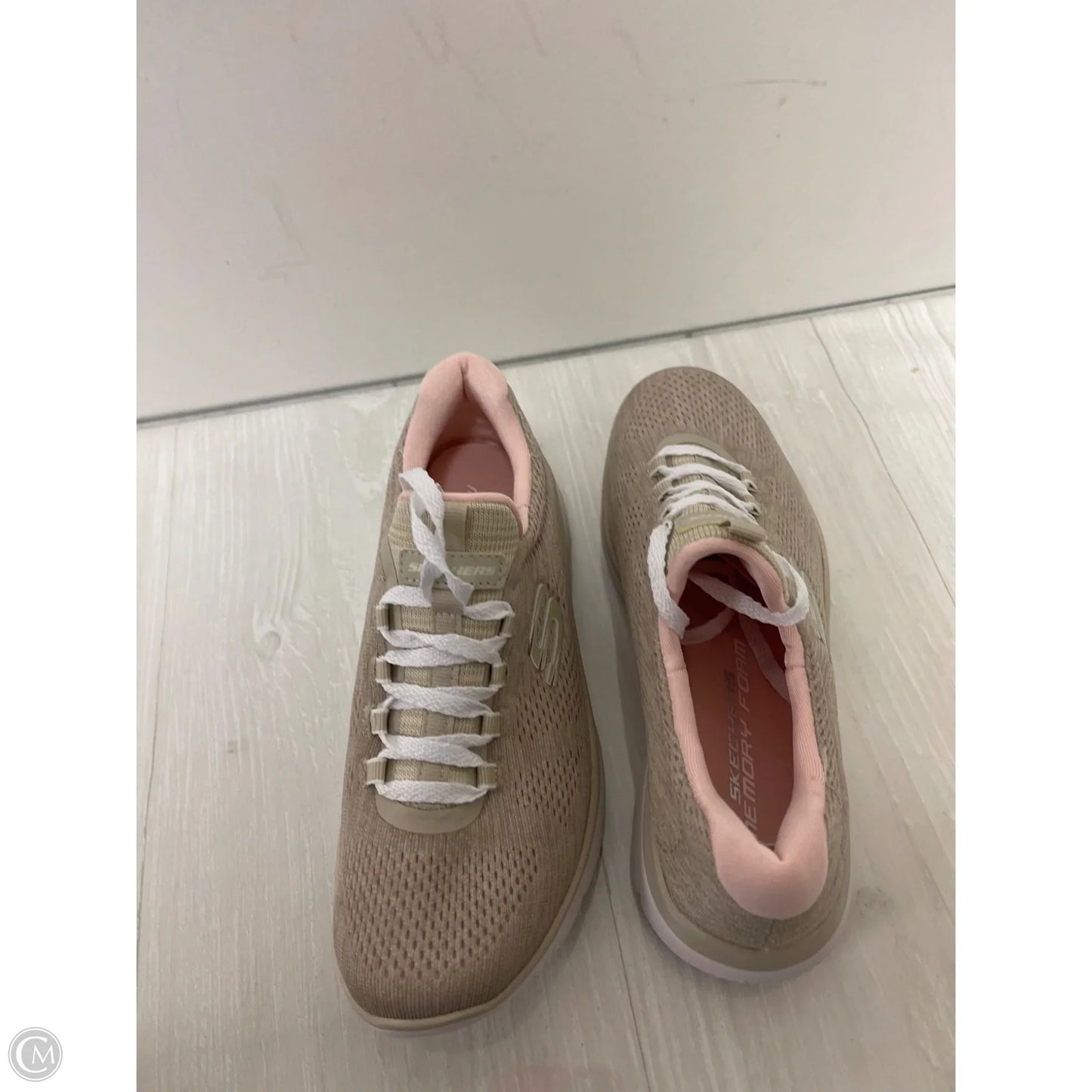Shoes Athletic By Skechers In Taupe, Size: 6.5