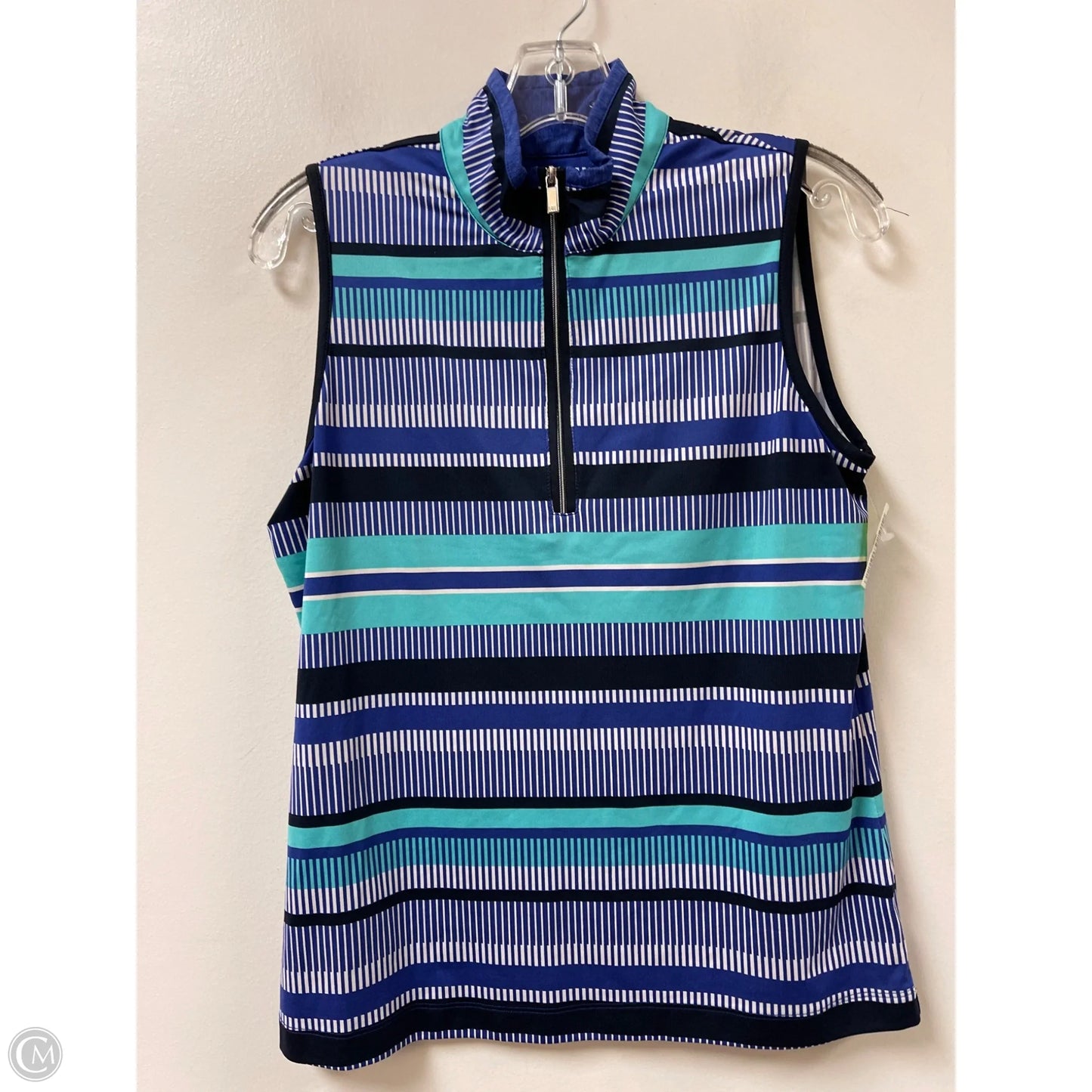 Athletic Top Short Sleeve By Tail In Blue, Size: M