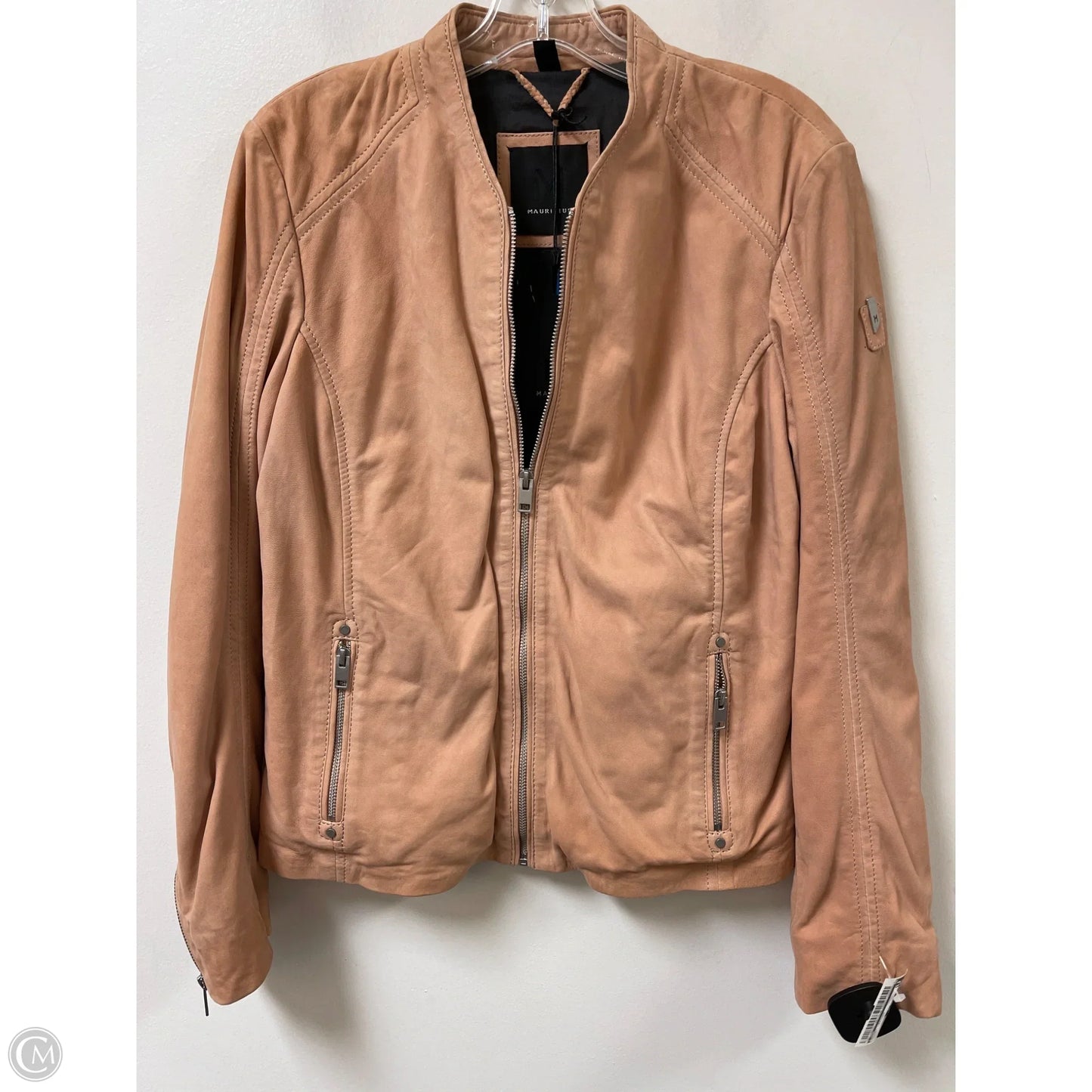 Jacket Leather By Cma In Cream, Size: L