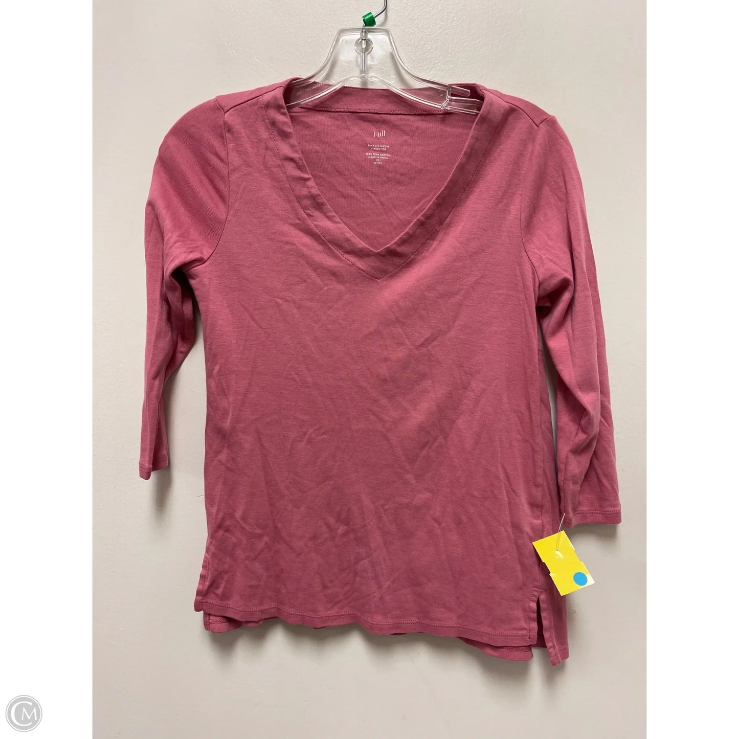 Top Long Sleeve By J. Jill In Pink, Size: Xsp