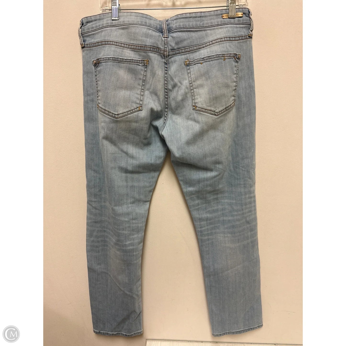 Jeans Straight By Pilcro In Blue Denim, Size: 12