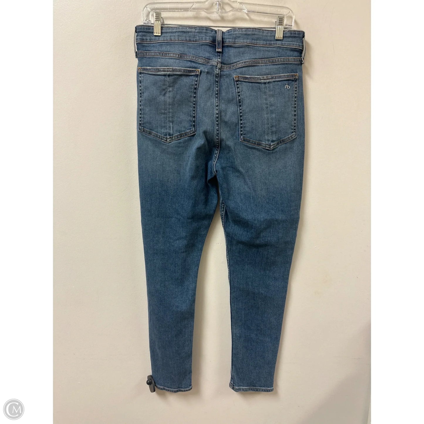Jeans Skinny By Rag And Bone In Blue Denim, Size: 12