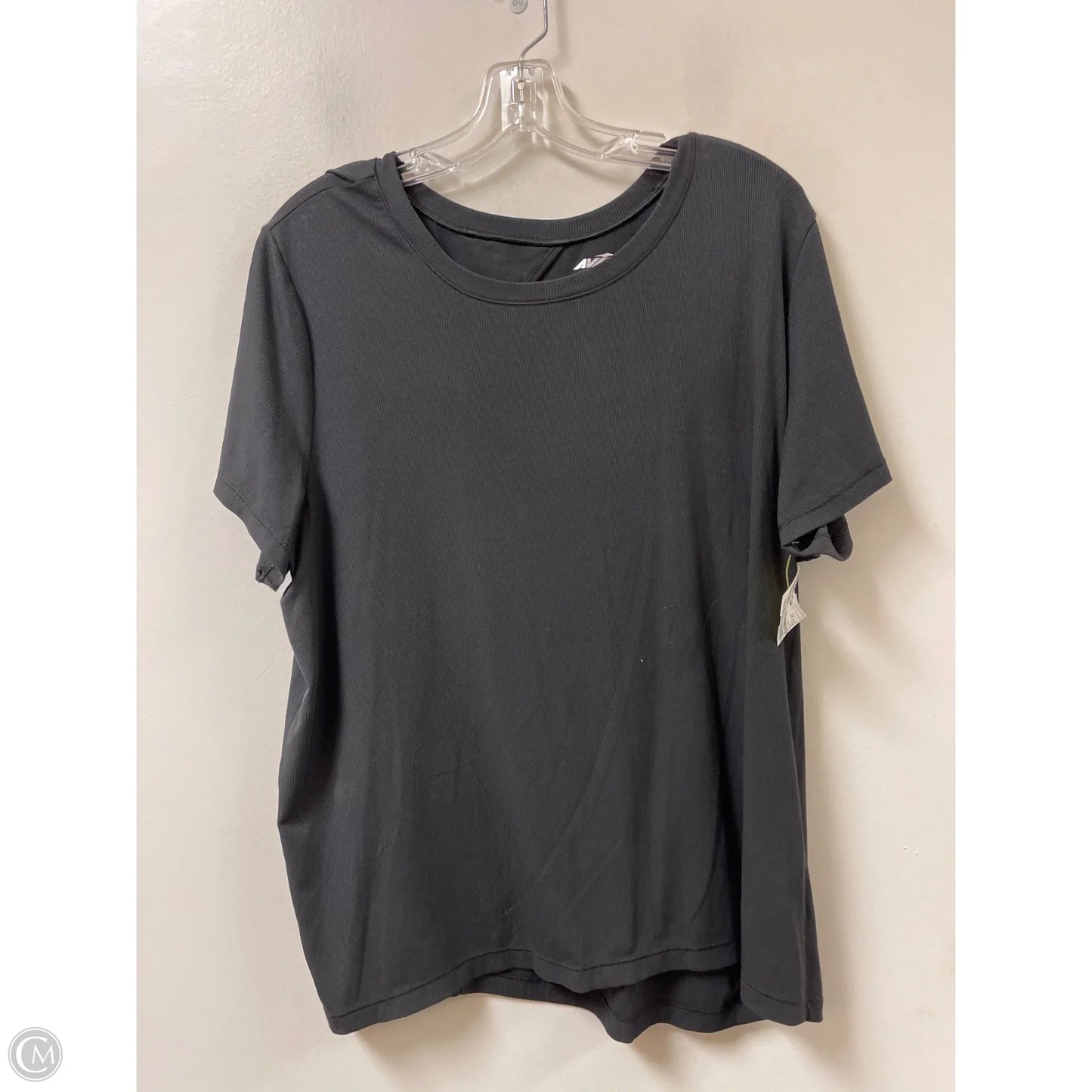 Athletic Top Short Sleeve By Avia In Black, Size: 2x