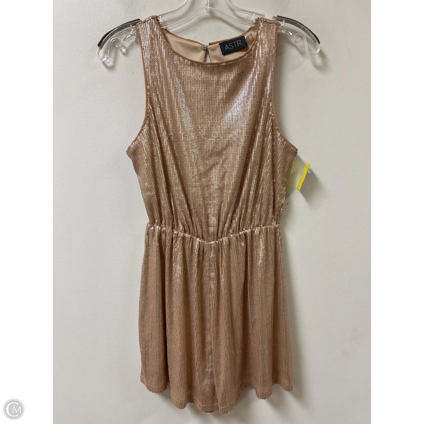Romper By Astr In Gold, Size: Xs