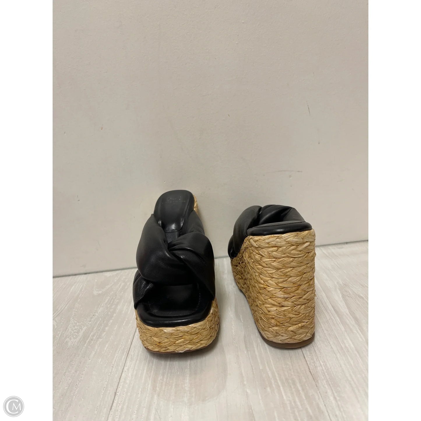 Sandals Heels Wedge By Marc Fisher In Black, Size: 8