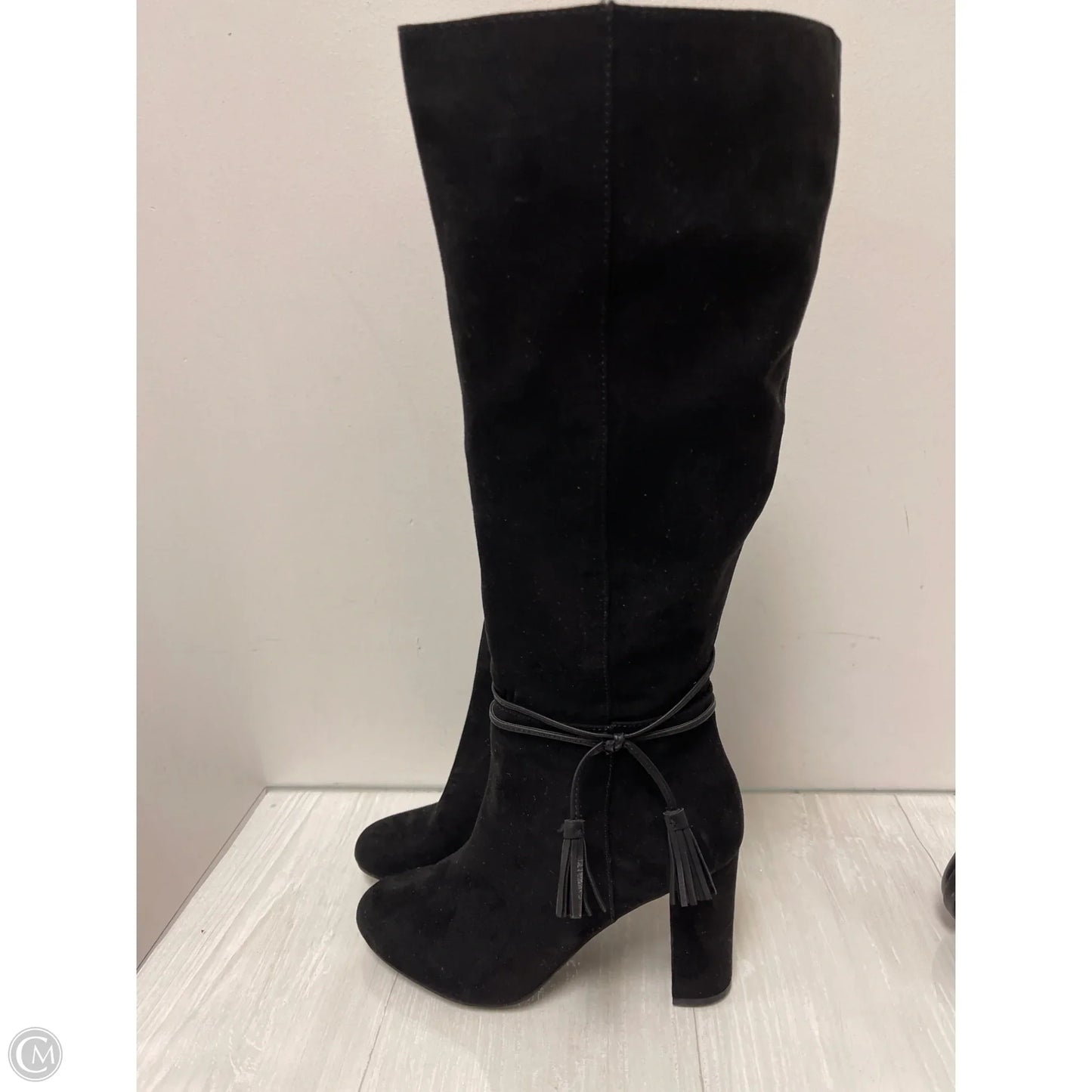 Boots Mid-calf Heels By Lc Lauren Conrad In Black, Size: 7.5