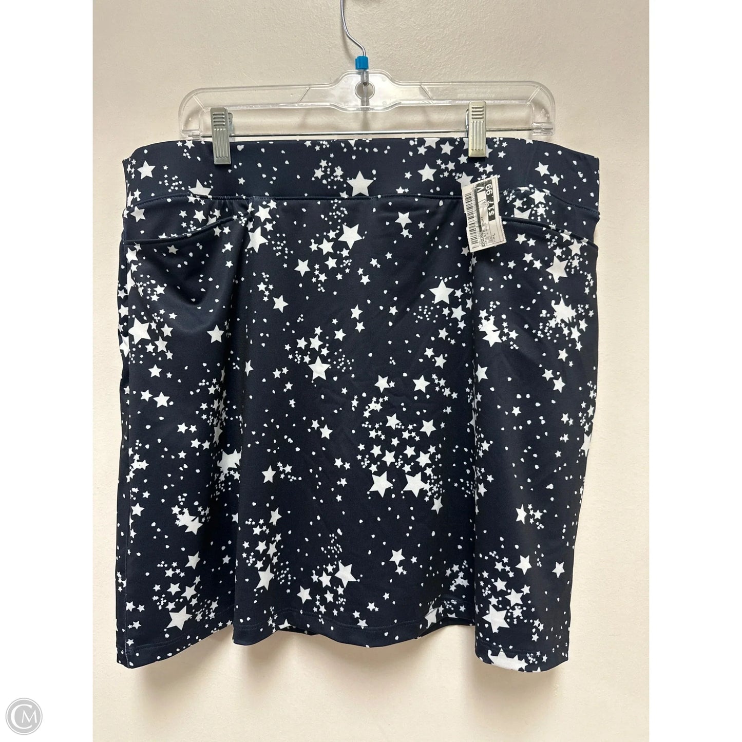 Athletic Skort By Chicos In Blue & White, Size: L