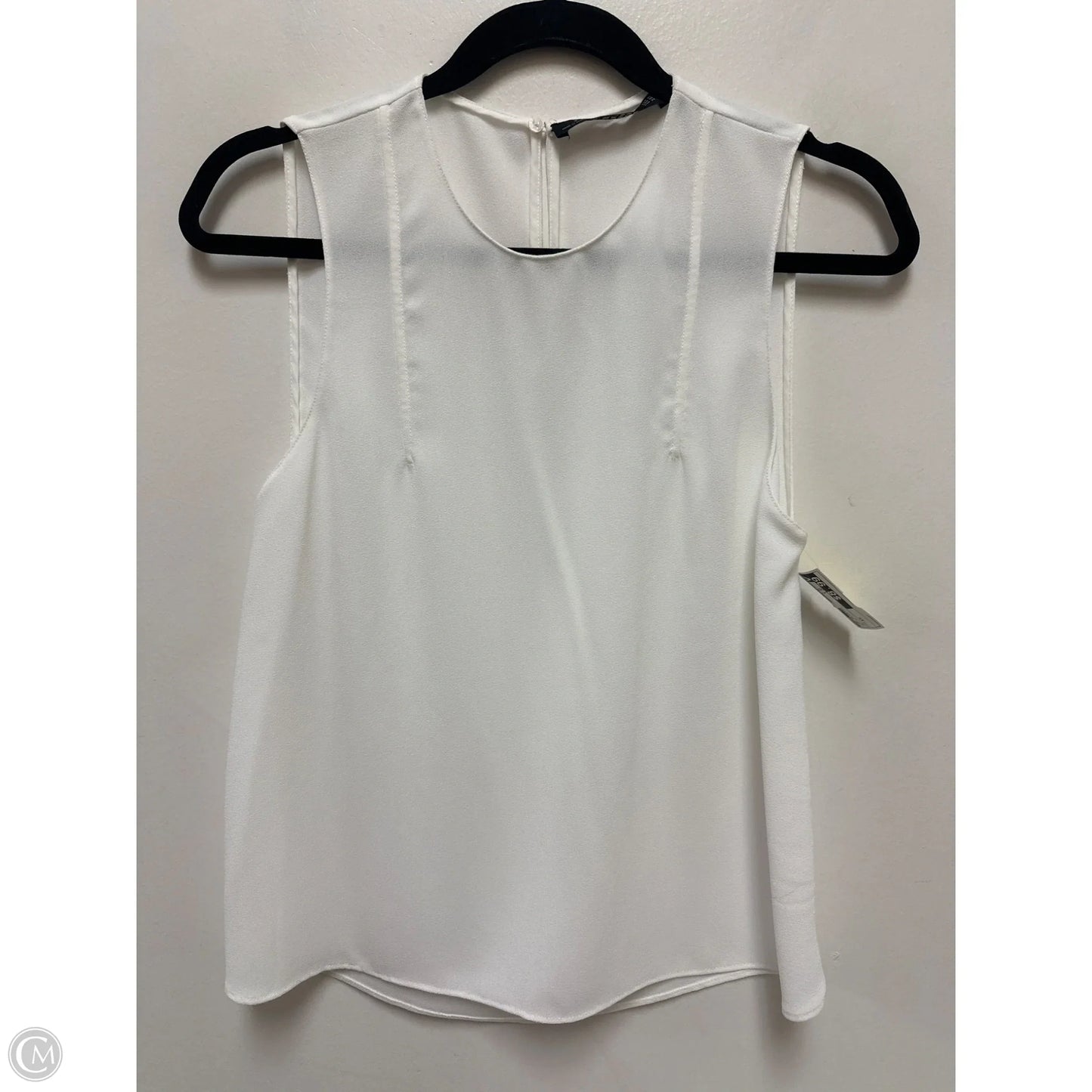 Top Sleeveless By Zara In White, Size: Xs