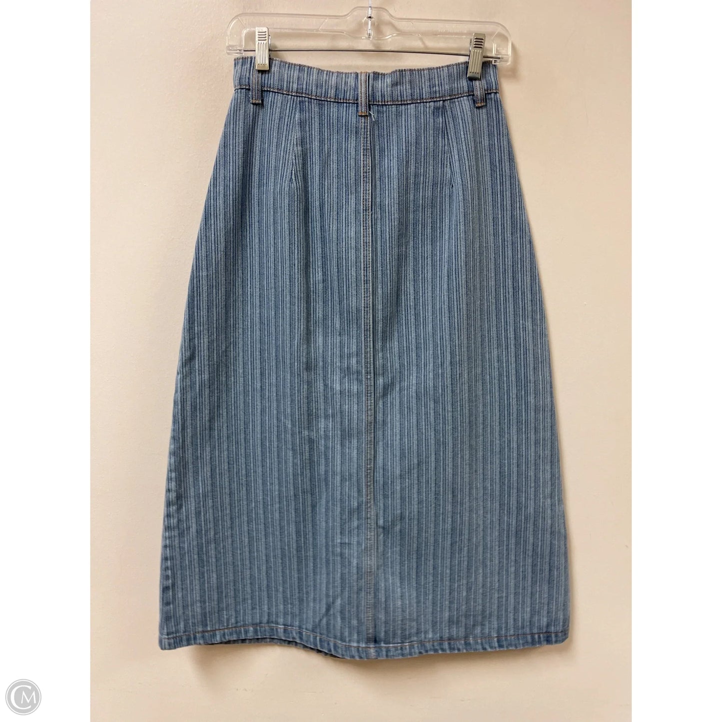 Skirt Midi By Shein In Blue Denim, Size: 4