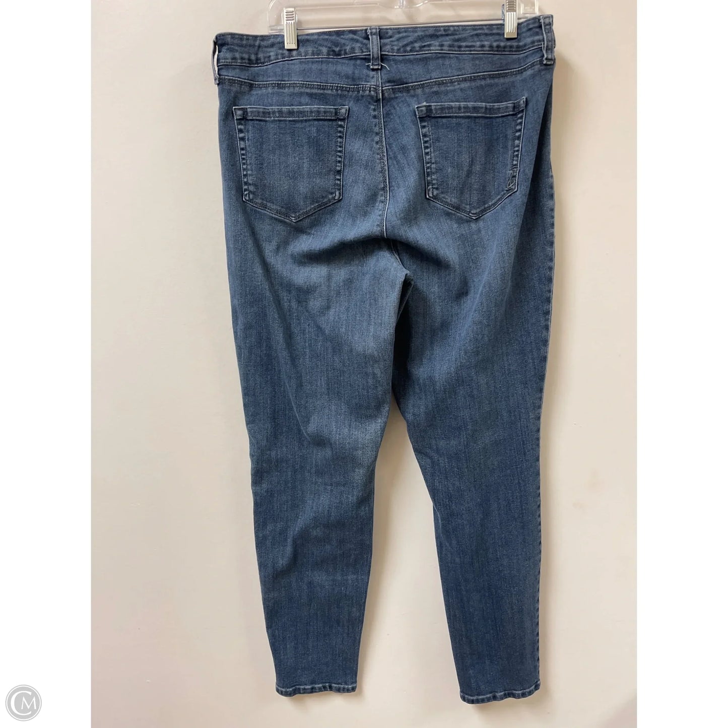 Jeans Skinny By Style And Company In Blue Denim, Size: 14