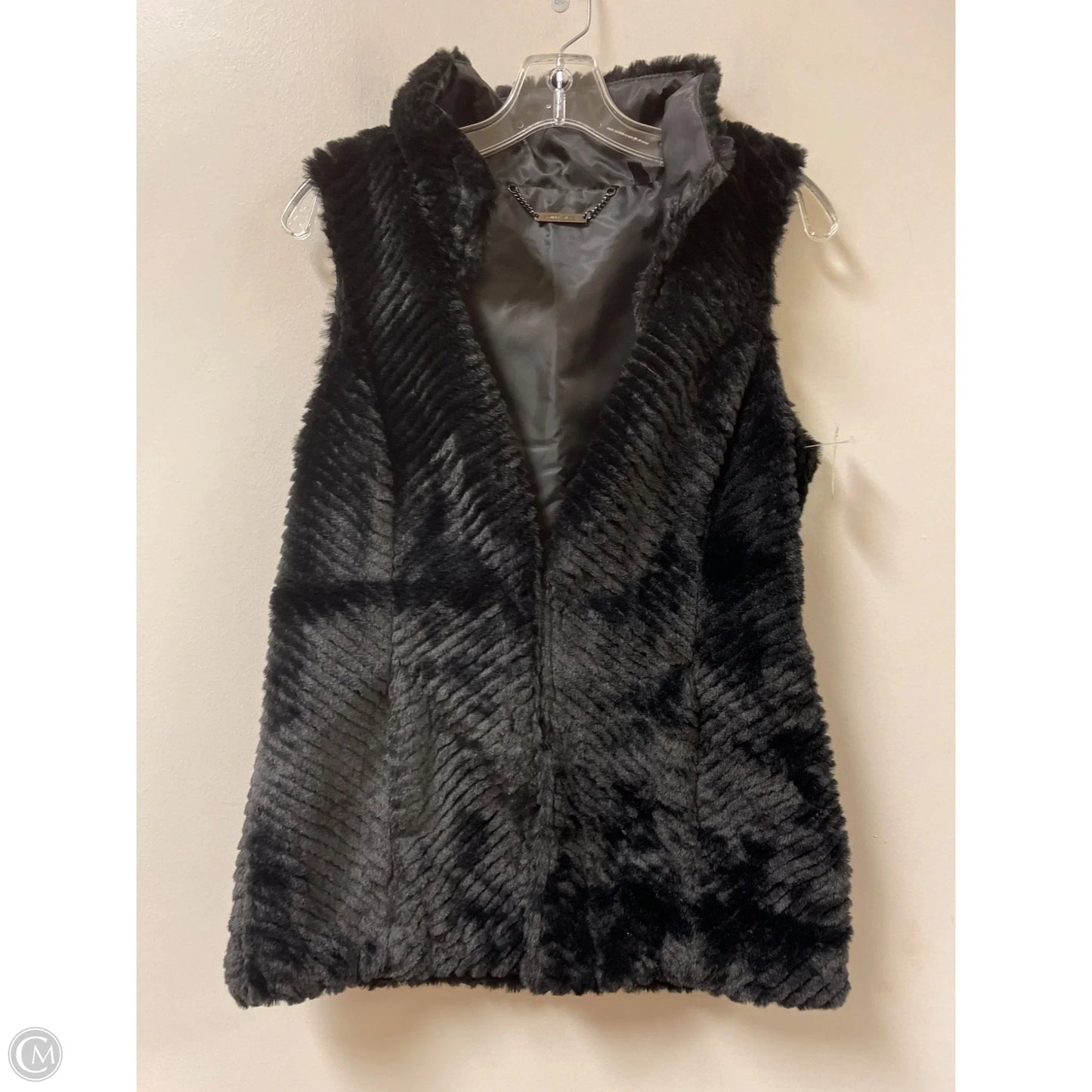 Vest Faux Fur & Sherpa By White House Black Market In Black, Size: Xs