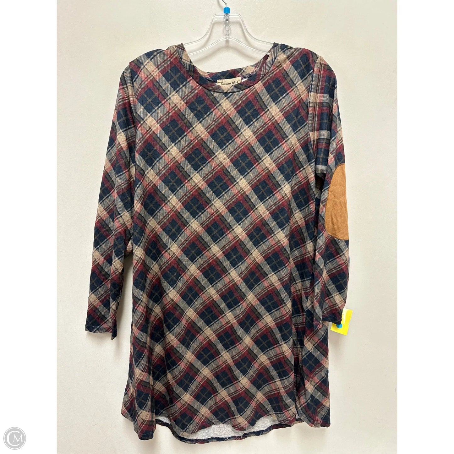 Dress Casual Short By Southern Stitch In Plaid Pattern, Size: M