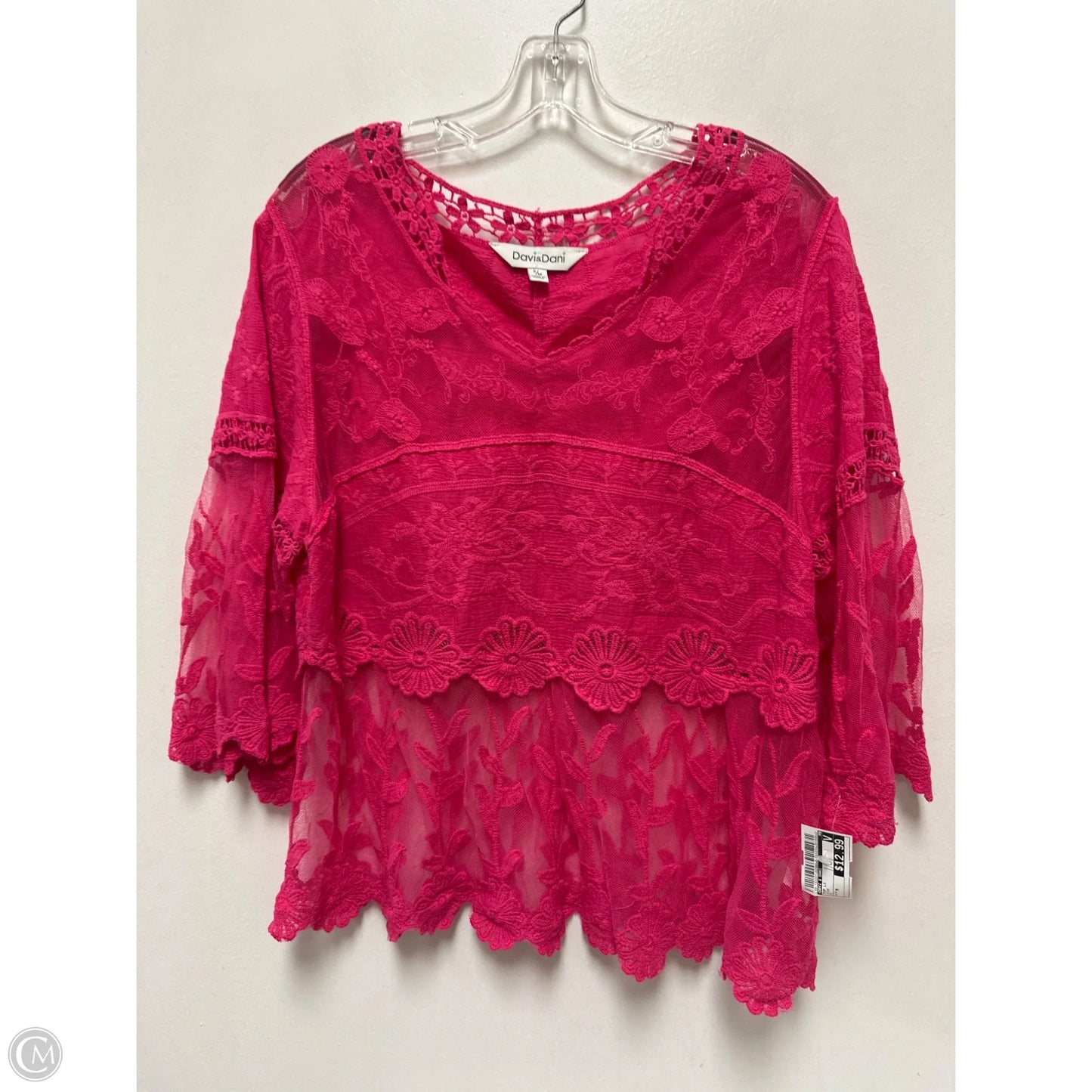 Top Long Sleeve By Davi & Dani In Pink, Size: M