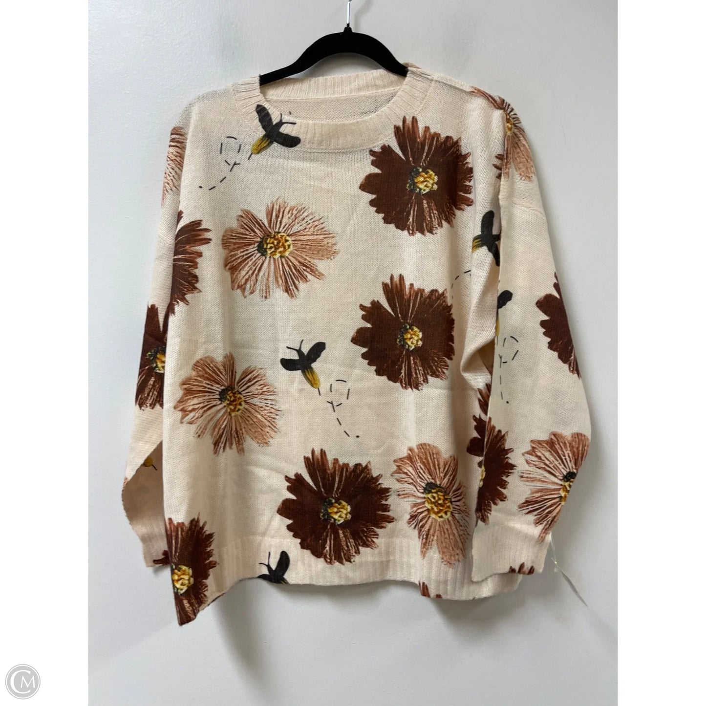 Sweater By Shein In Cream, Size: 1x