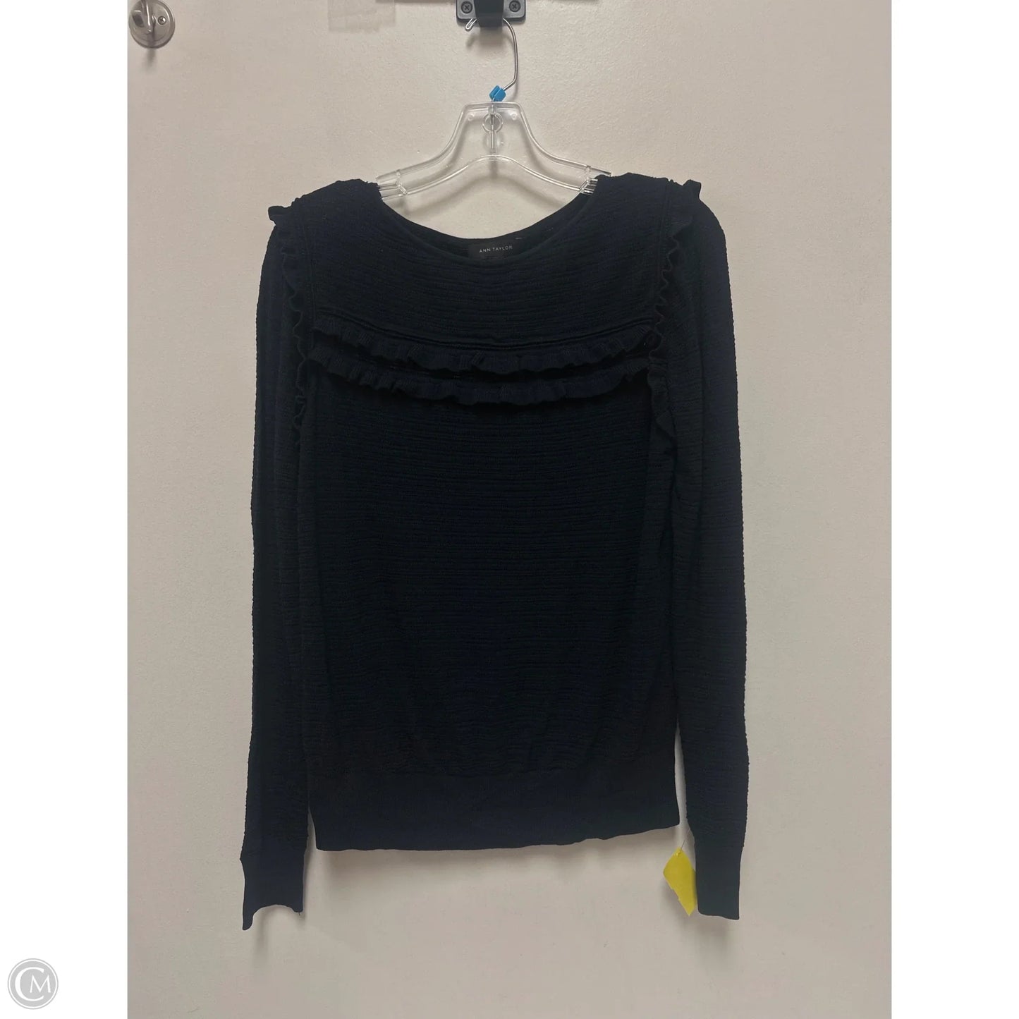 Top Long Sleeve By Ann Taylor In Navy, Size: M