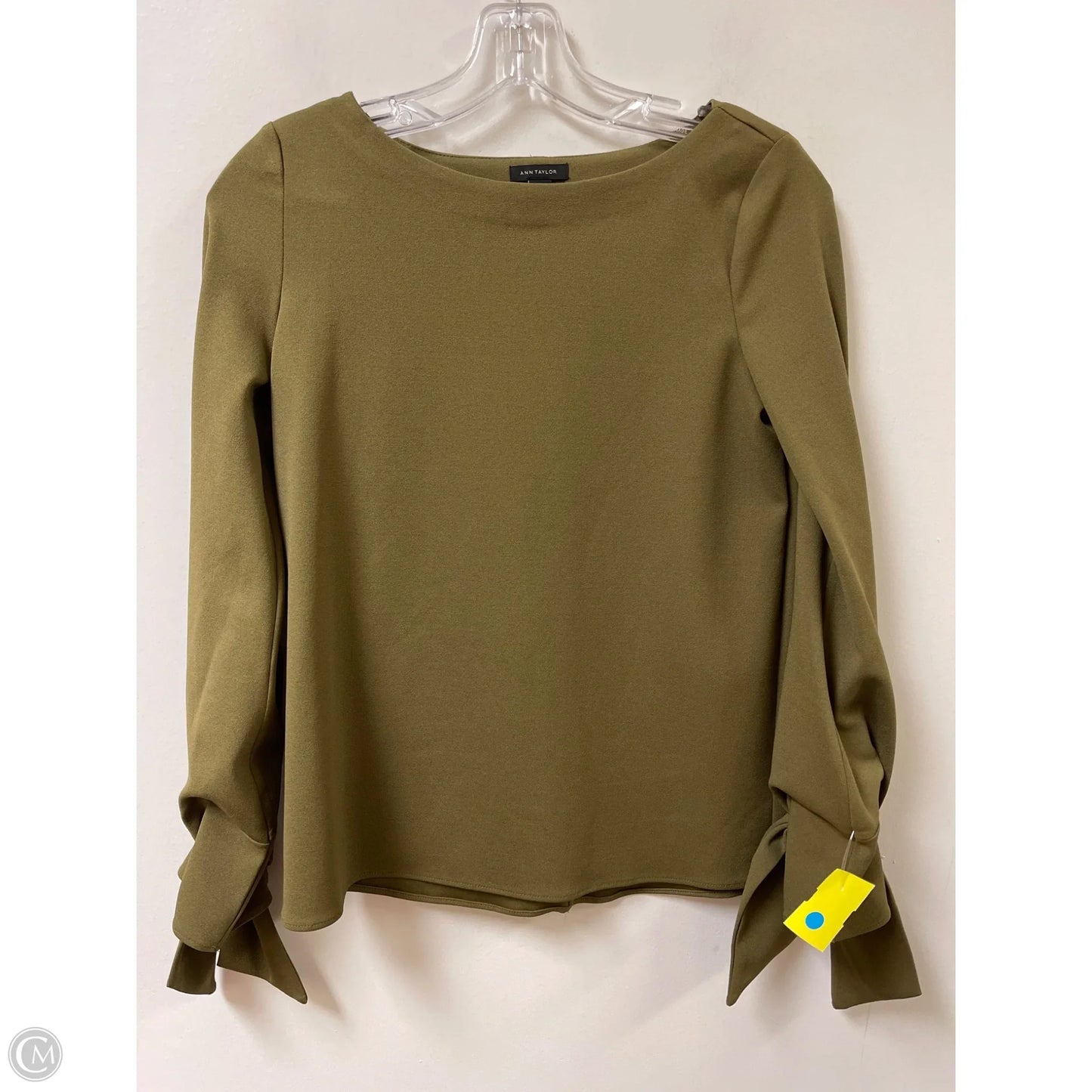 Top Long Sleeve By Ann Taylor In Green, Size: Xs