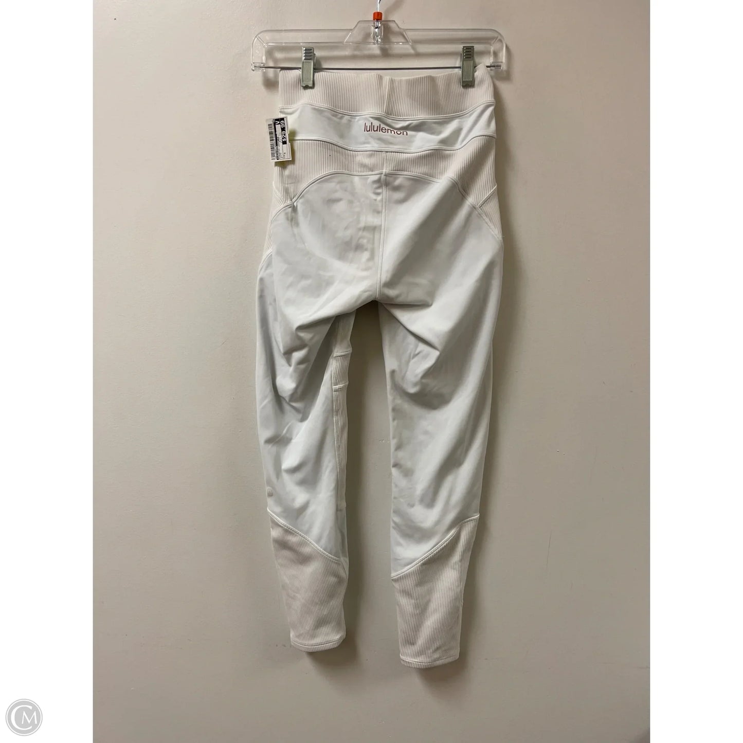 Athletic Leggings By Lululemon In White, Size: S