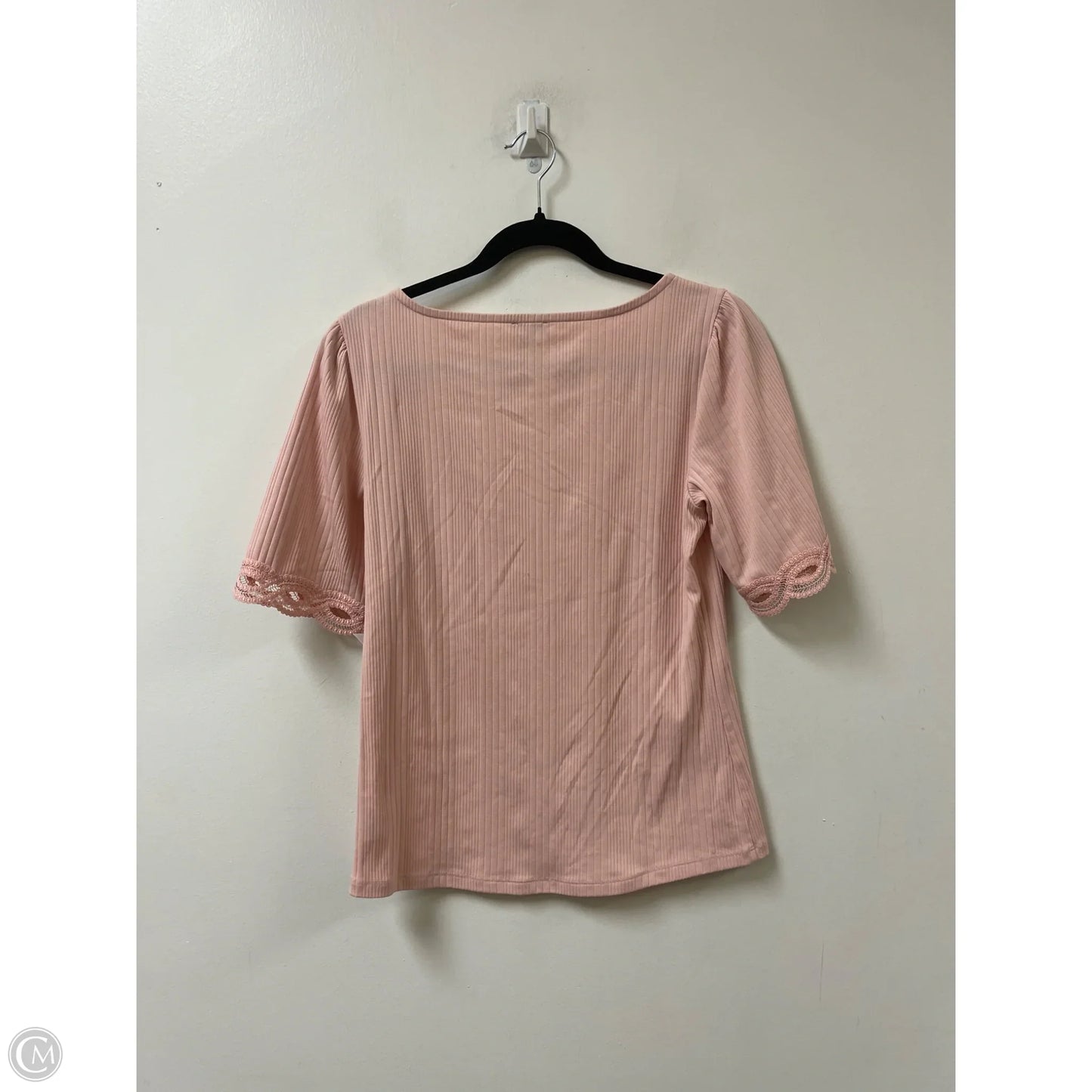 Top Short Sleeve By Talbots In Pink, Size: M