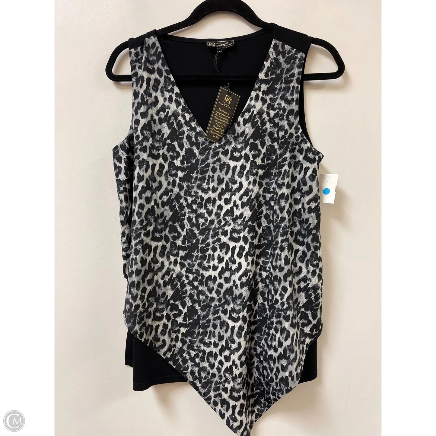 Top Sleeveless By Dg2 In Animal Print, Size: S
