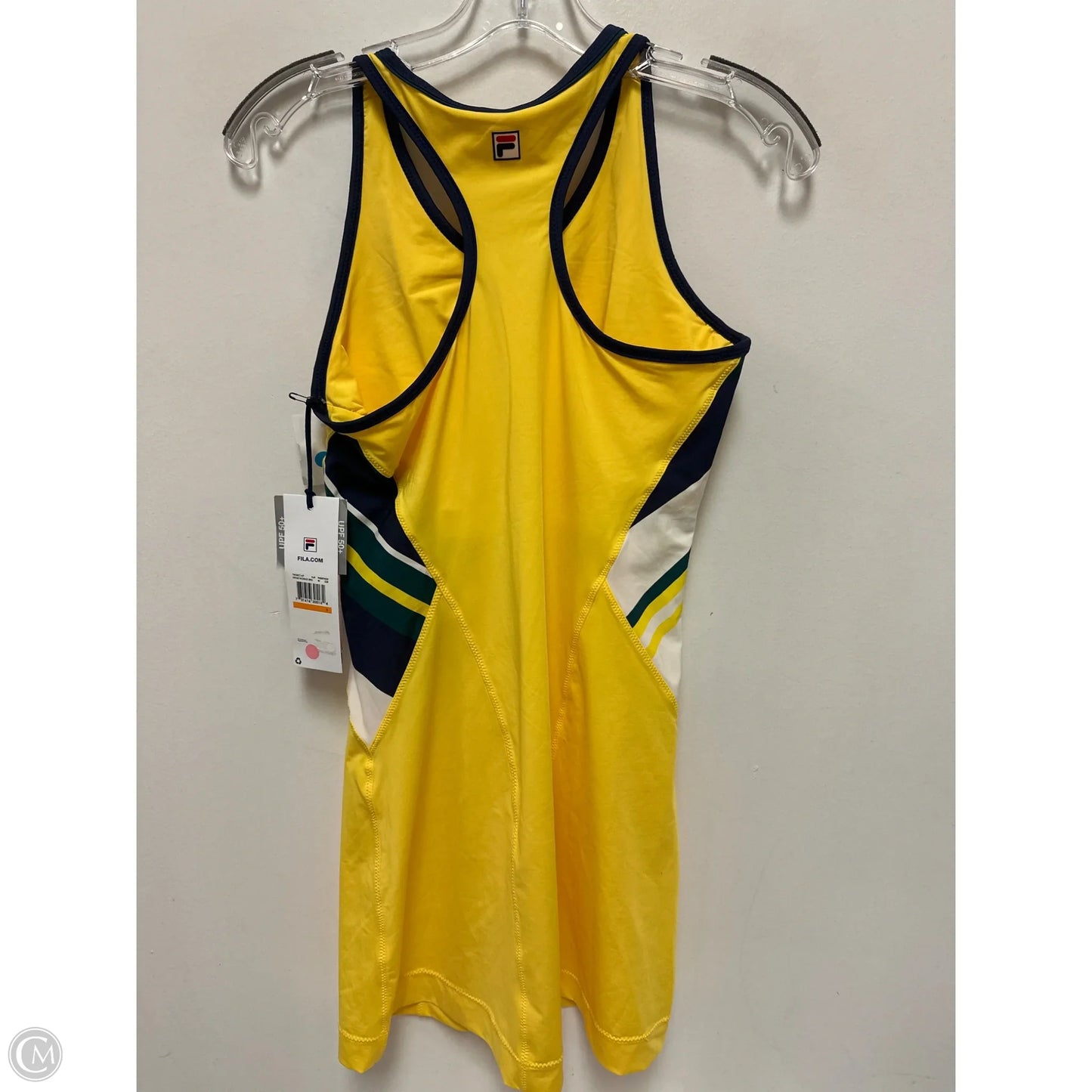 Athletic Dress By Fila In Yellow, Size: S