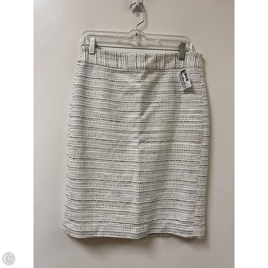 Skirt Midi By Banana Republic In Black & White, Size: 6