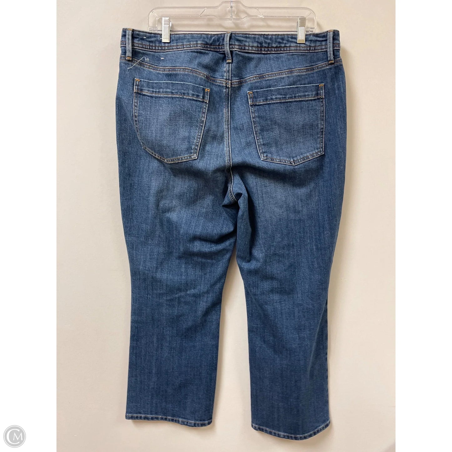 Jeans Boot Cut By Talbots In Blue Denim, Size: 14