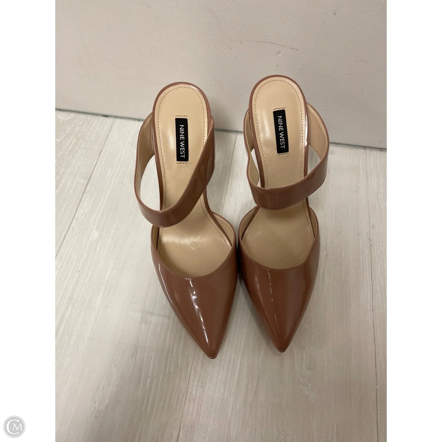 Shoes Heels Block By Nine West In Brown, Size: 10