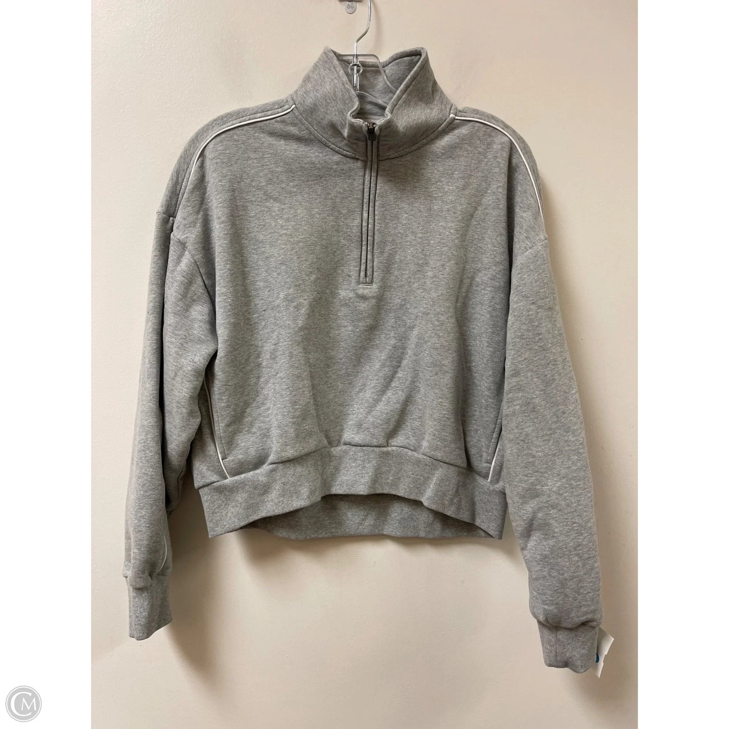 Athletic Sweatshirt Collar By Athleta In Grey, Size: M