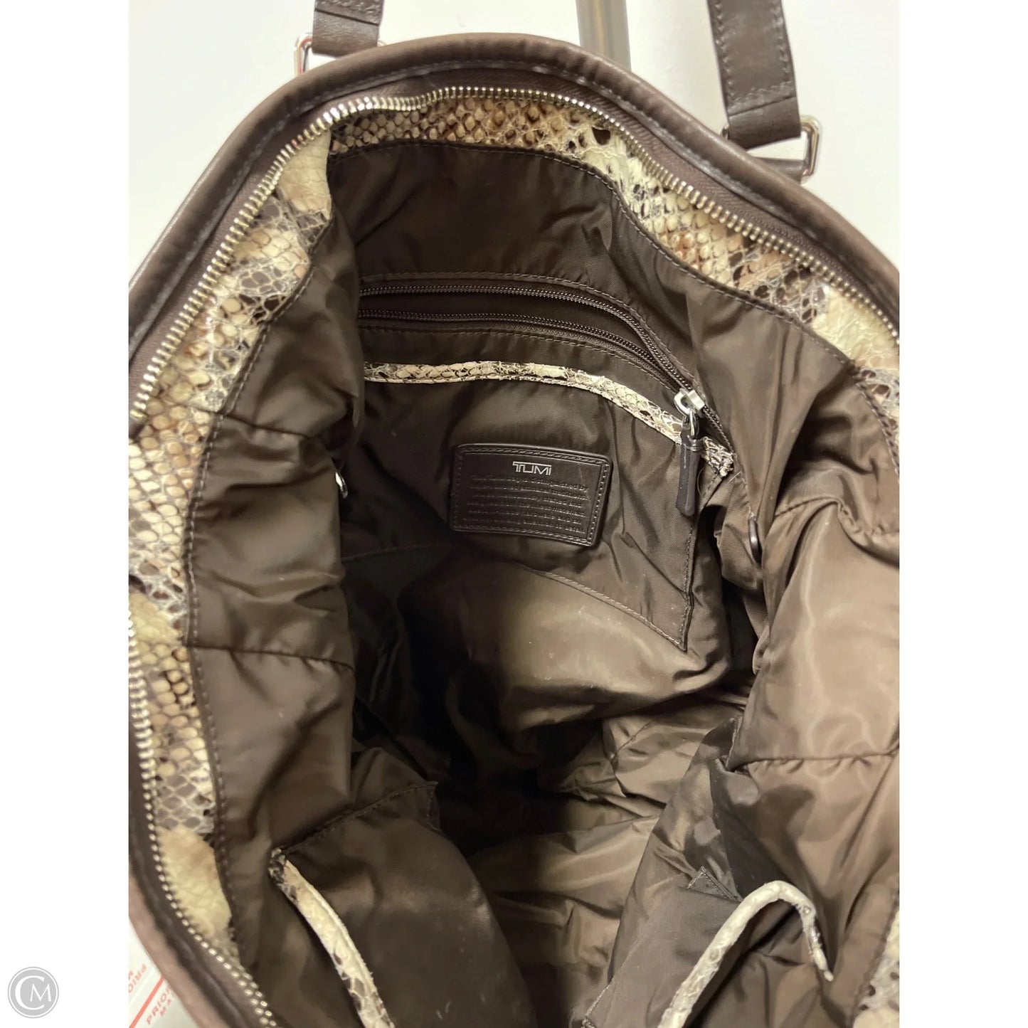 Handbag Designer By Tumi, Size: Large