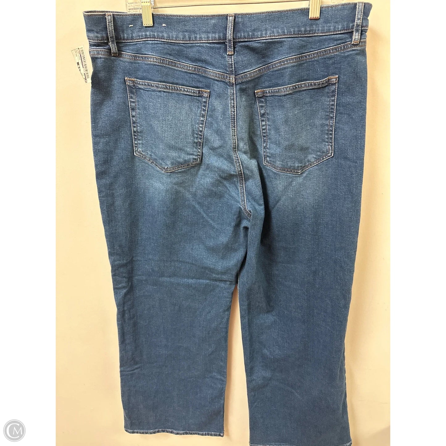 Jeans Wide Leg By Loft In Blue Denim, Size: 16