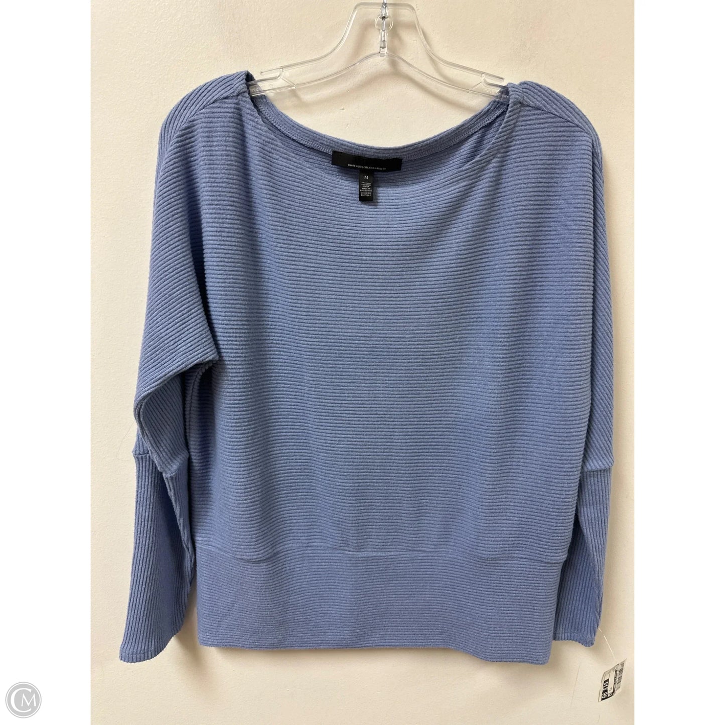 Top Long Sleeve By White House Black Market In Blue, Size: M