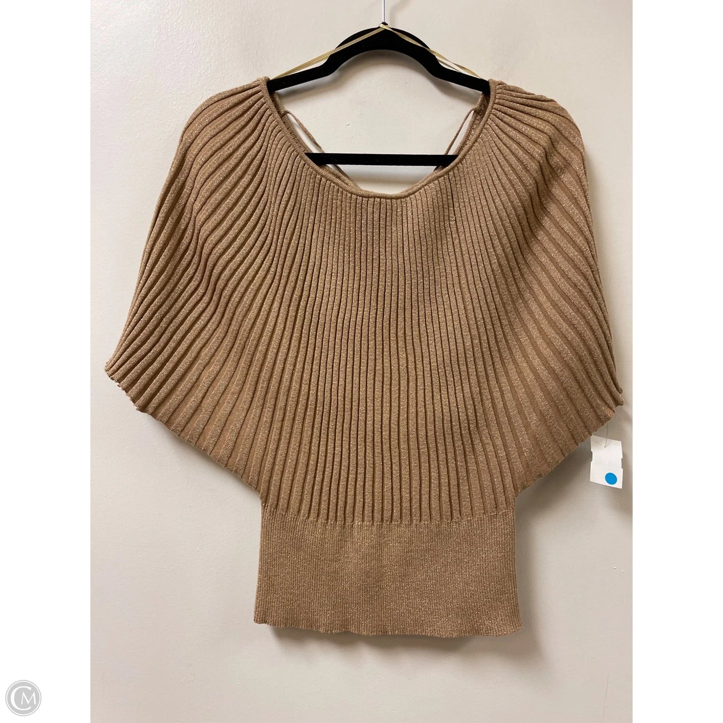 Top Short Sleeve By Inc In Gold, Size: Lp