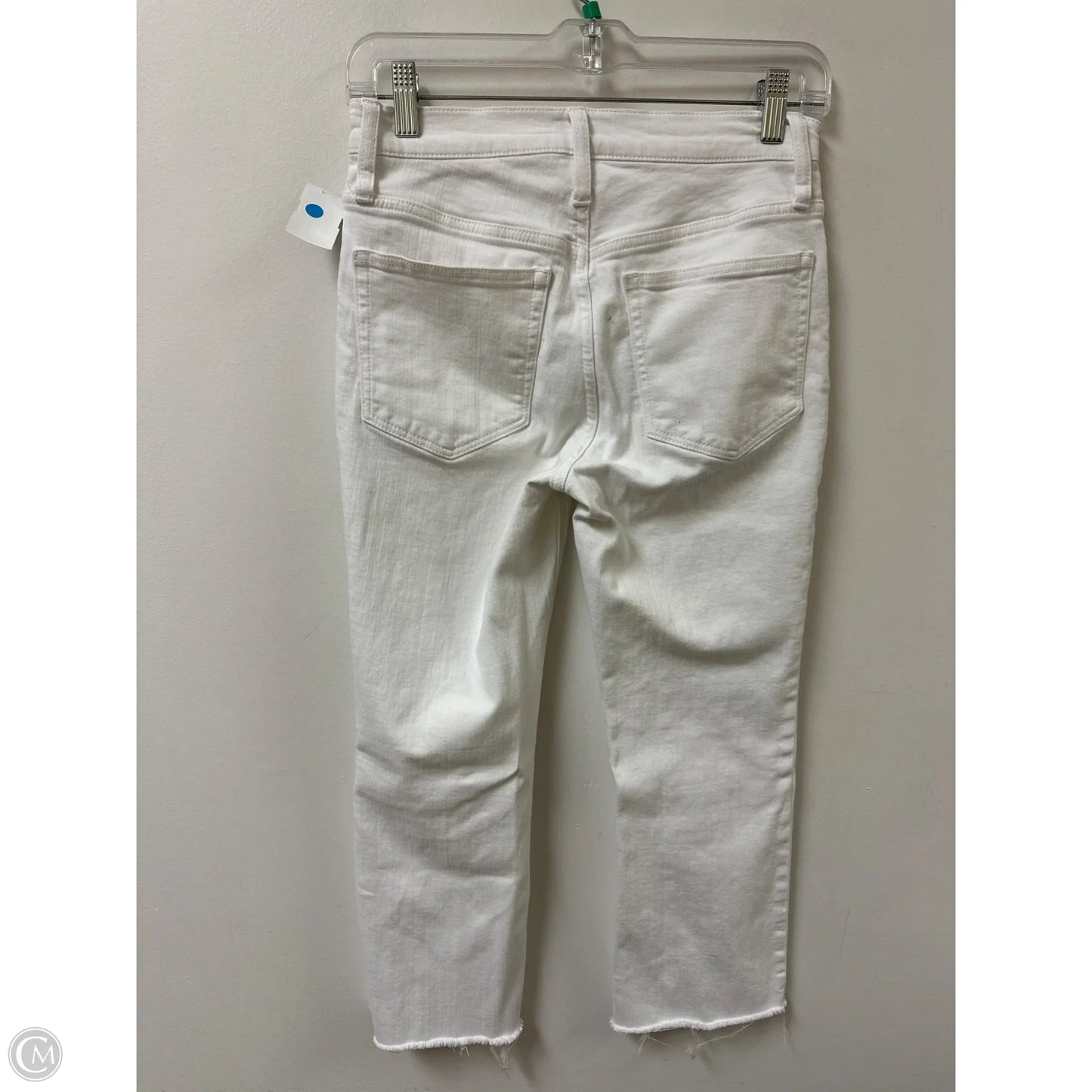 Jeans Cropped By J. Crew In White Denim, Size: 4p