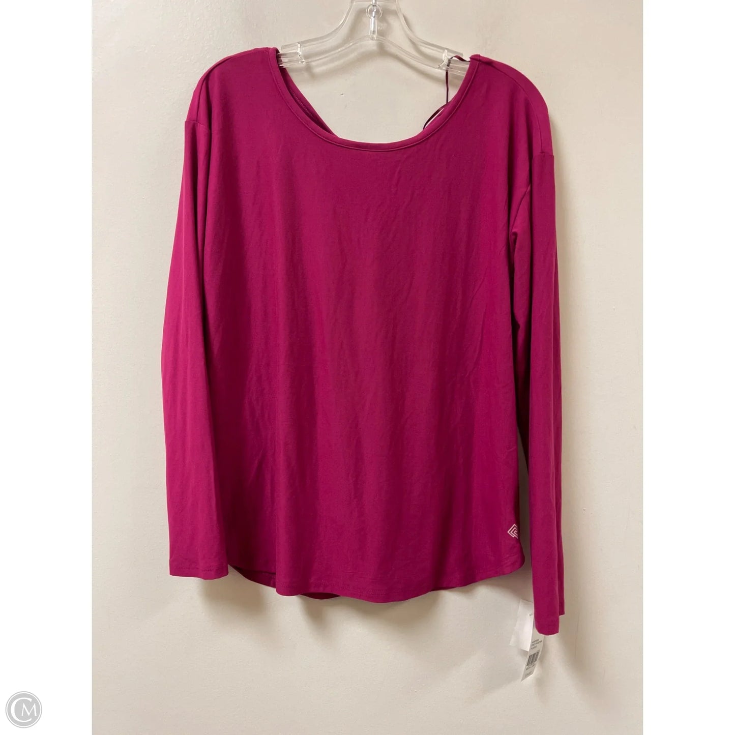 Athletic Top Long Sleeve Crewneck By Zelos In Pink, Size: S