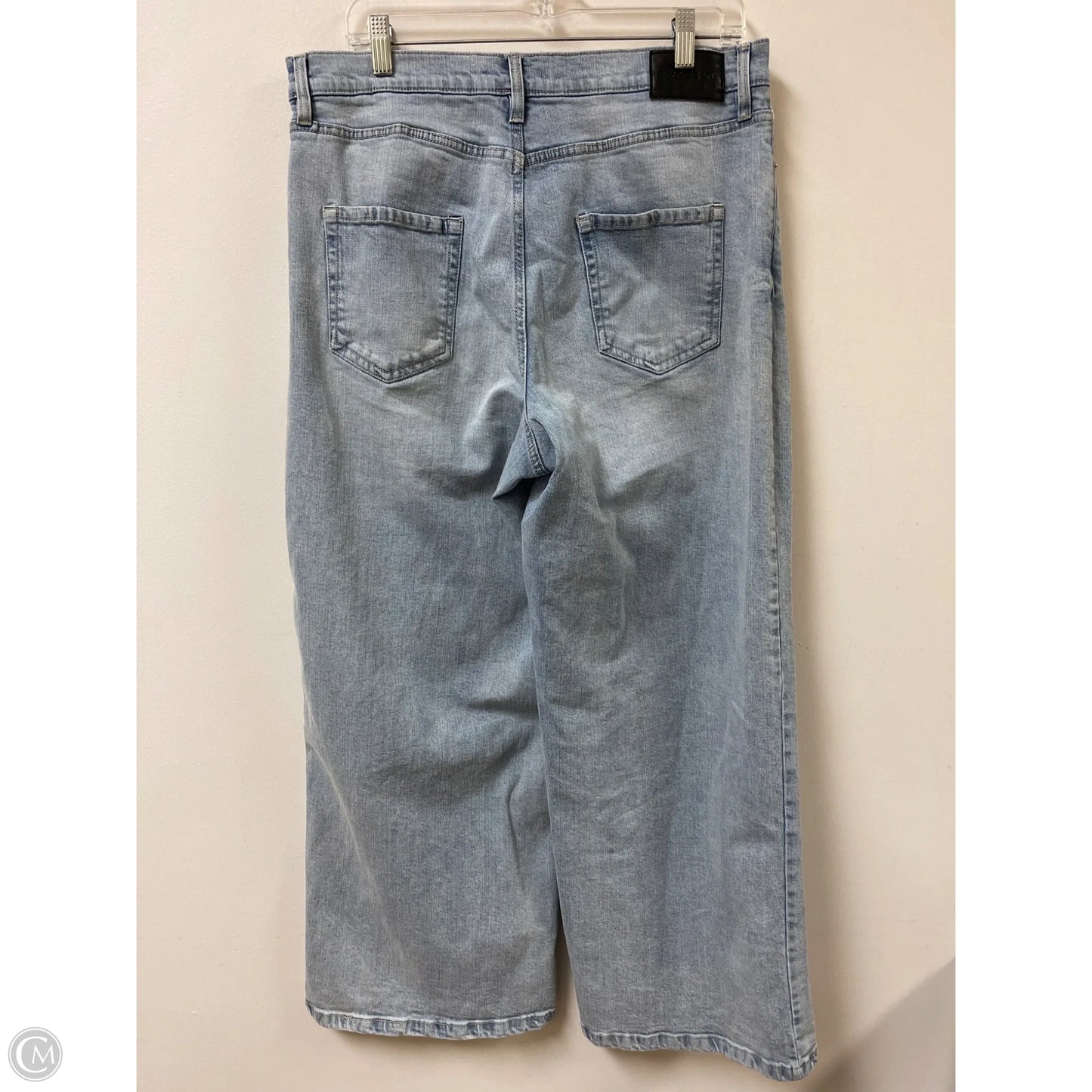 Jeans Wide Leg By Dkny In Blue Denim, Size: 14