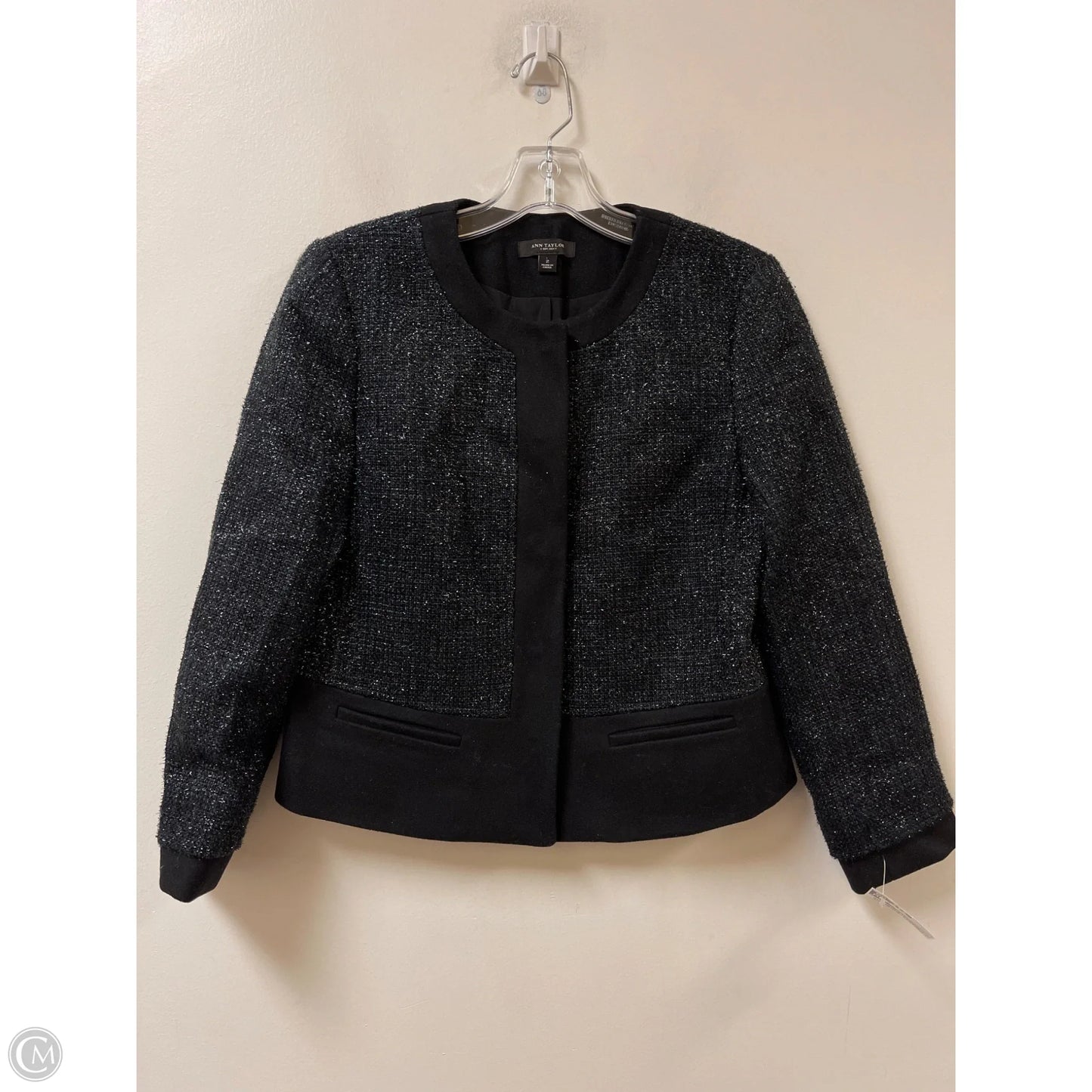 Blazer By Ann Taylor In Black, Size: Xs