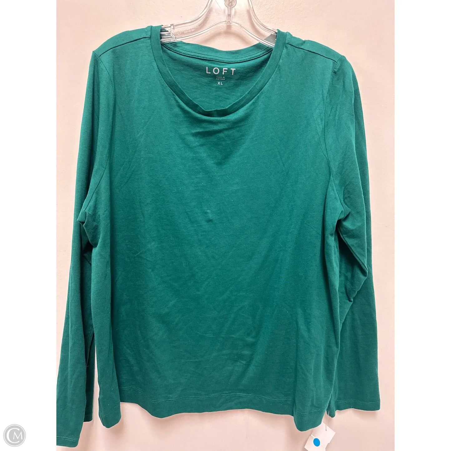 Top Long Sleeve By Loft In Green, Size: Xl