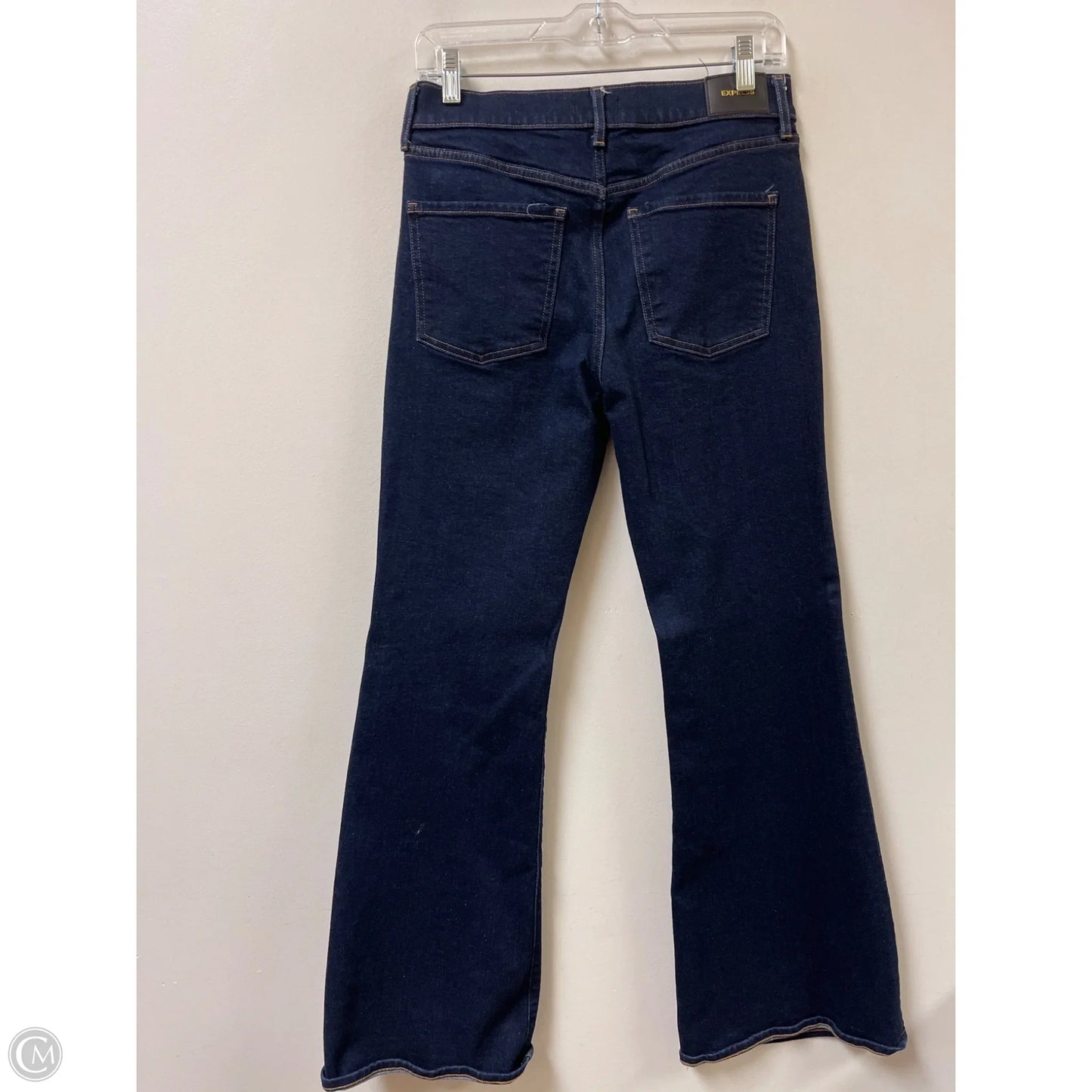 Jeans Flared By Express In Blue Denim, Size: 6