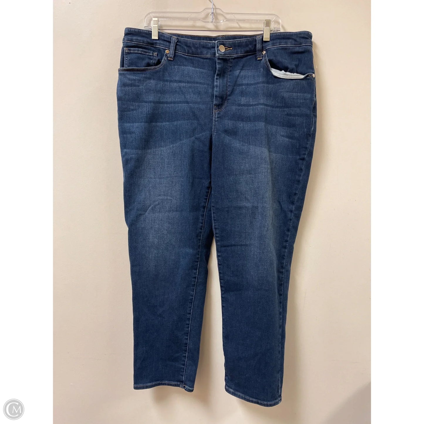 Jeans Boyfriend By Chicos In Blue Denim, Size: 16