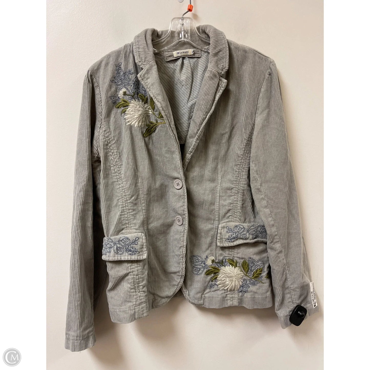 Jacket Other By Johnny Was In Grey, Size: L