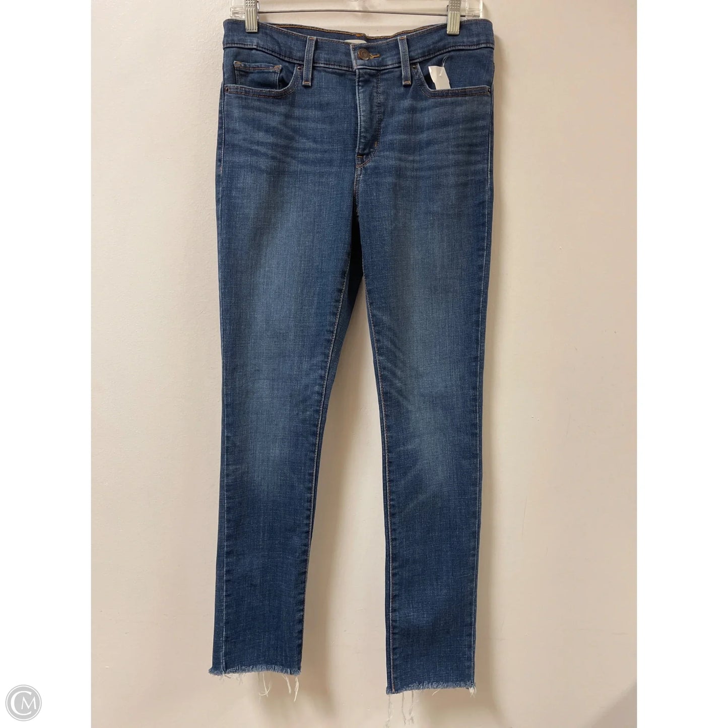 Jeans Skinny By Levis In Blue Denim, Size: 8