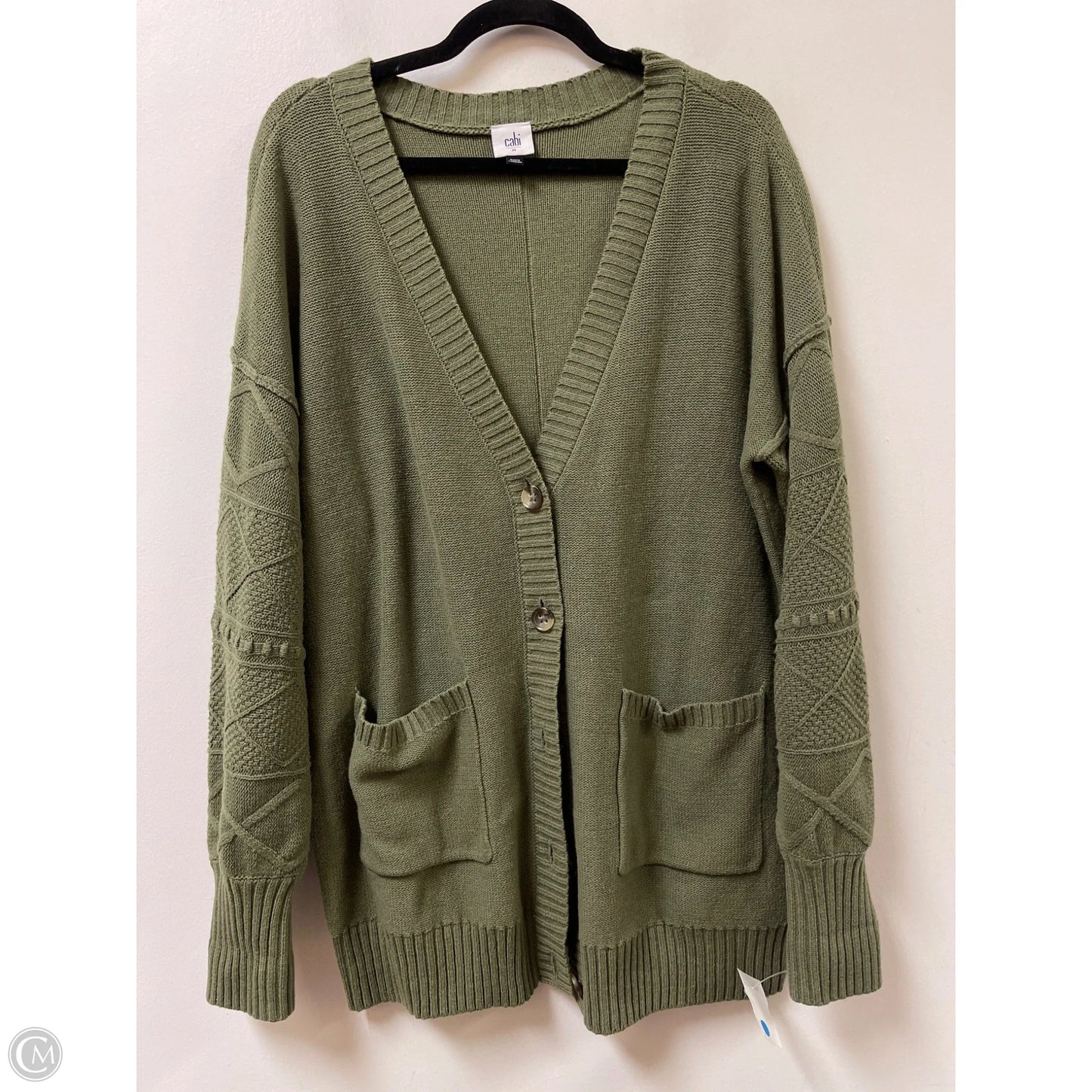 Sweater Cardigan By Cabi In Green, Size: M