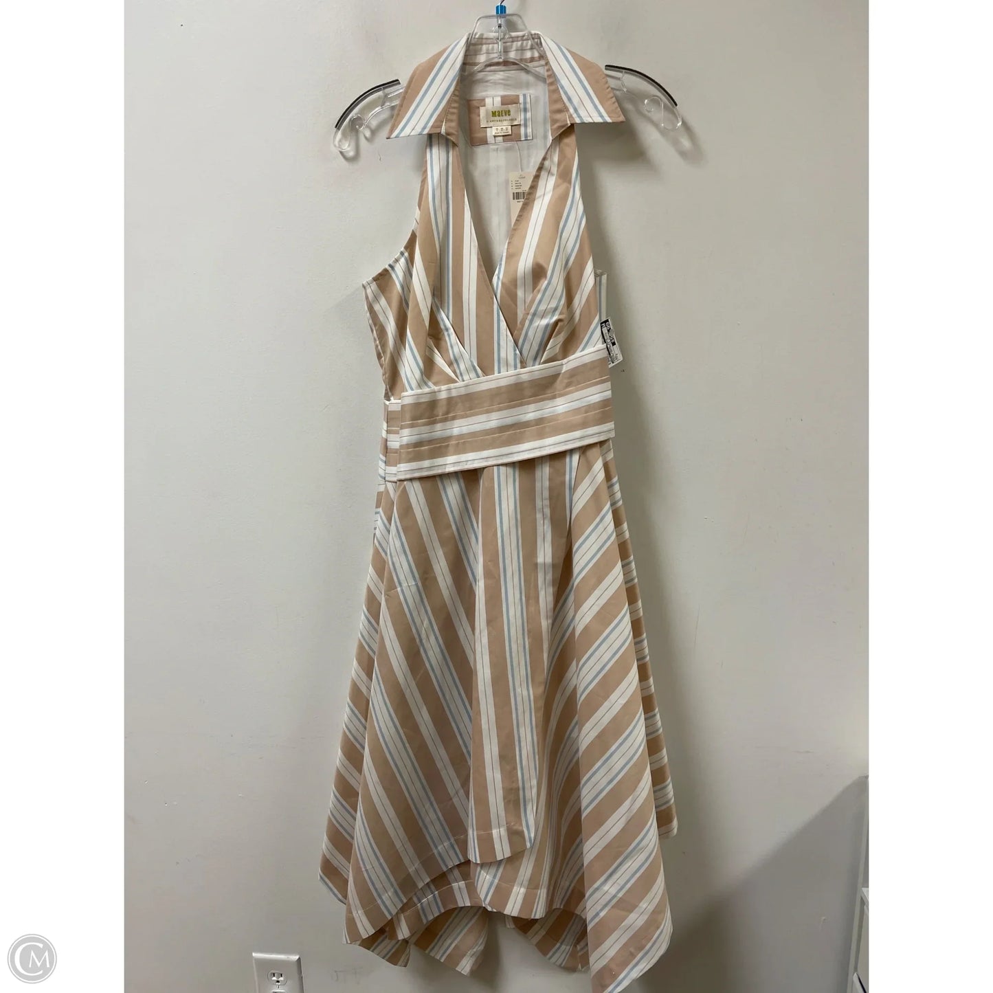 Dress Casual Midi By Maeve In Striped Pattern, Size: S