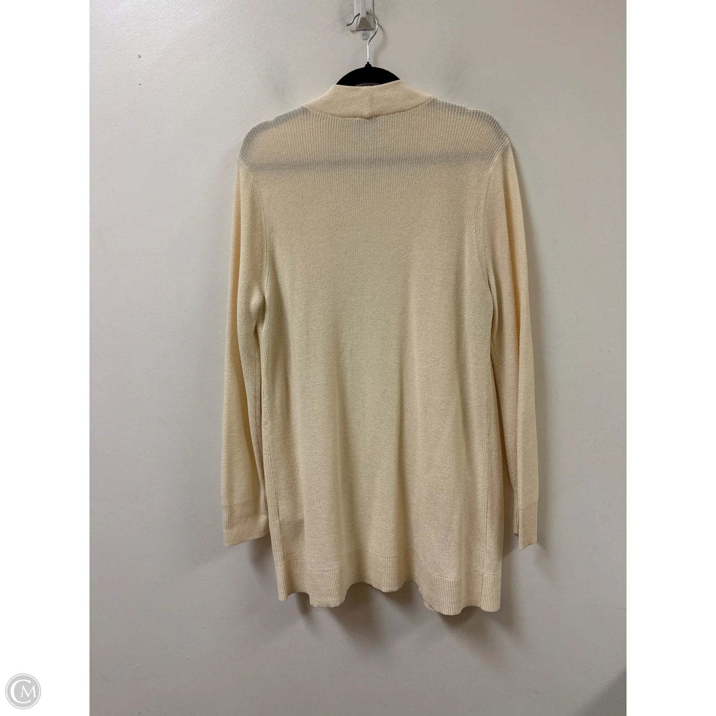 Sweater Cardigan By Chicos In Cream, Size: L