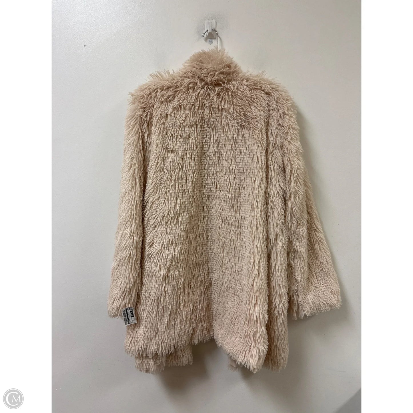 Coat Faux Fur & Sherpa By Shein In Cream, Size: 2x