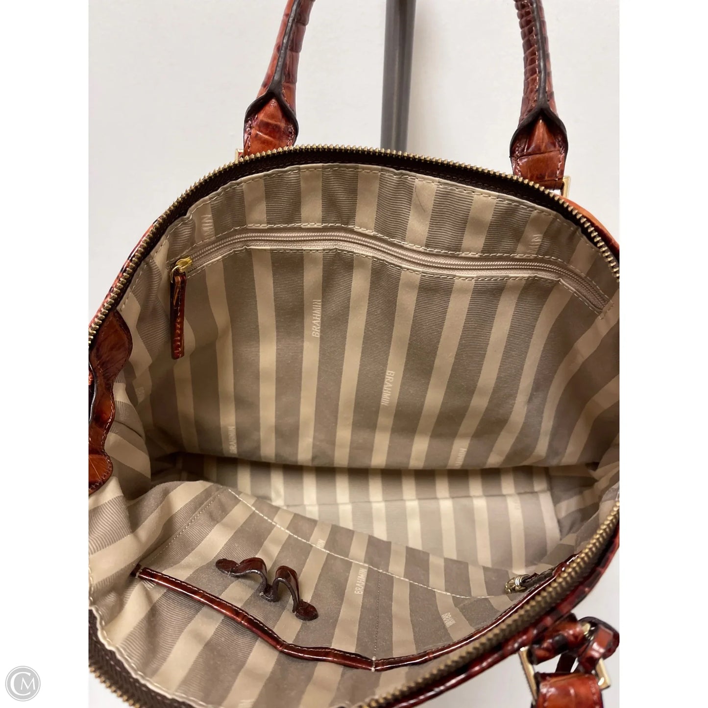 Handbag Designer By Brahmin, Size: Medium