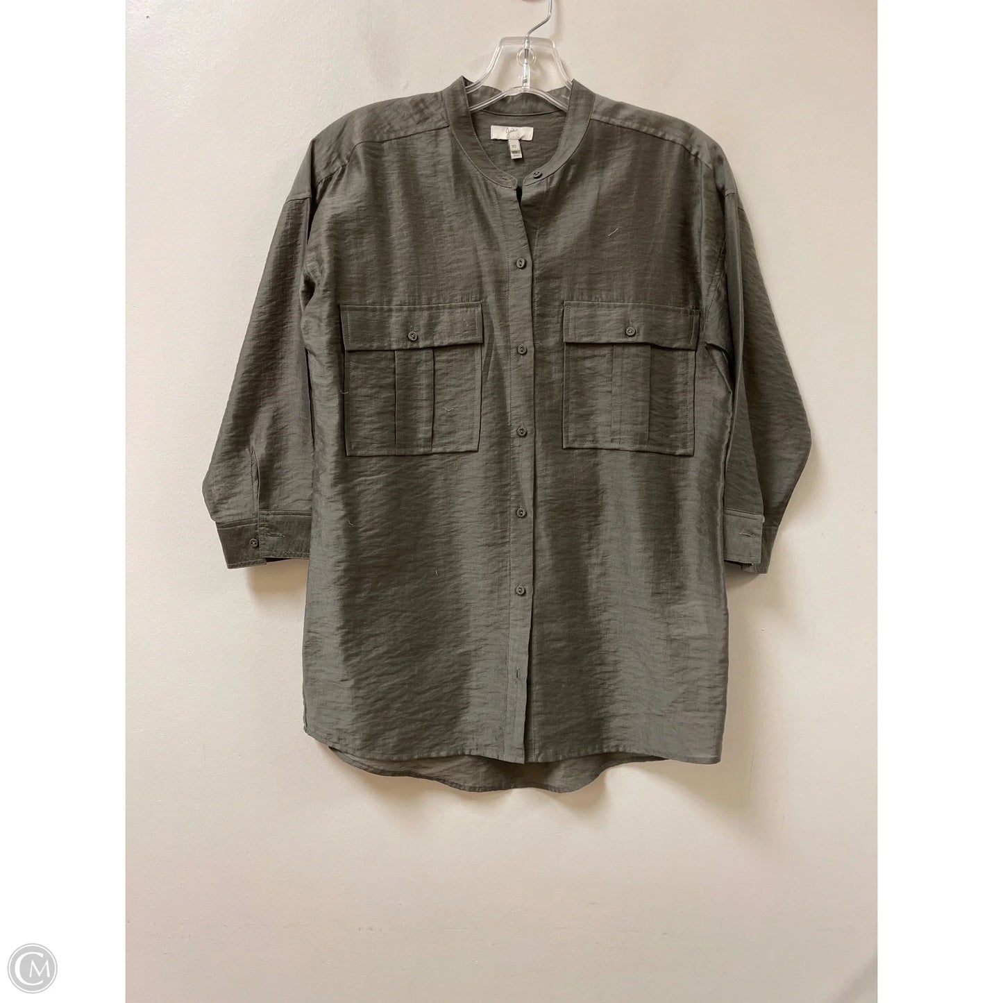 Blouse Long Sleeve By Joie In Grey, Size: Xs